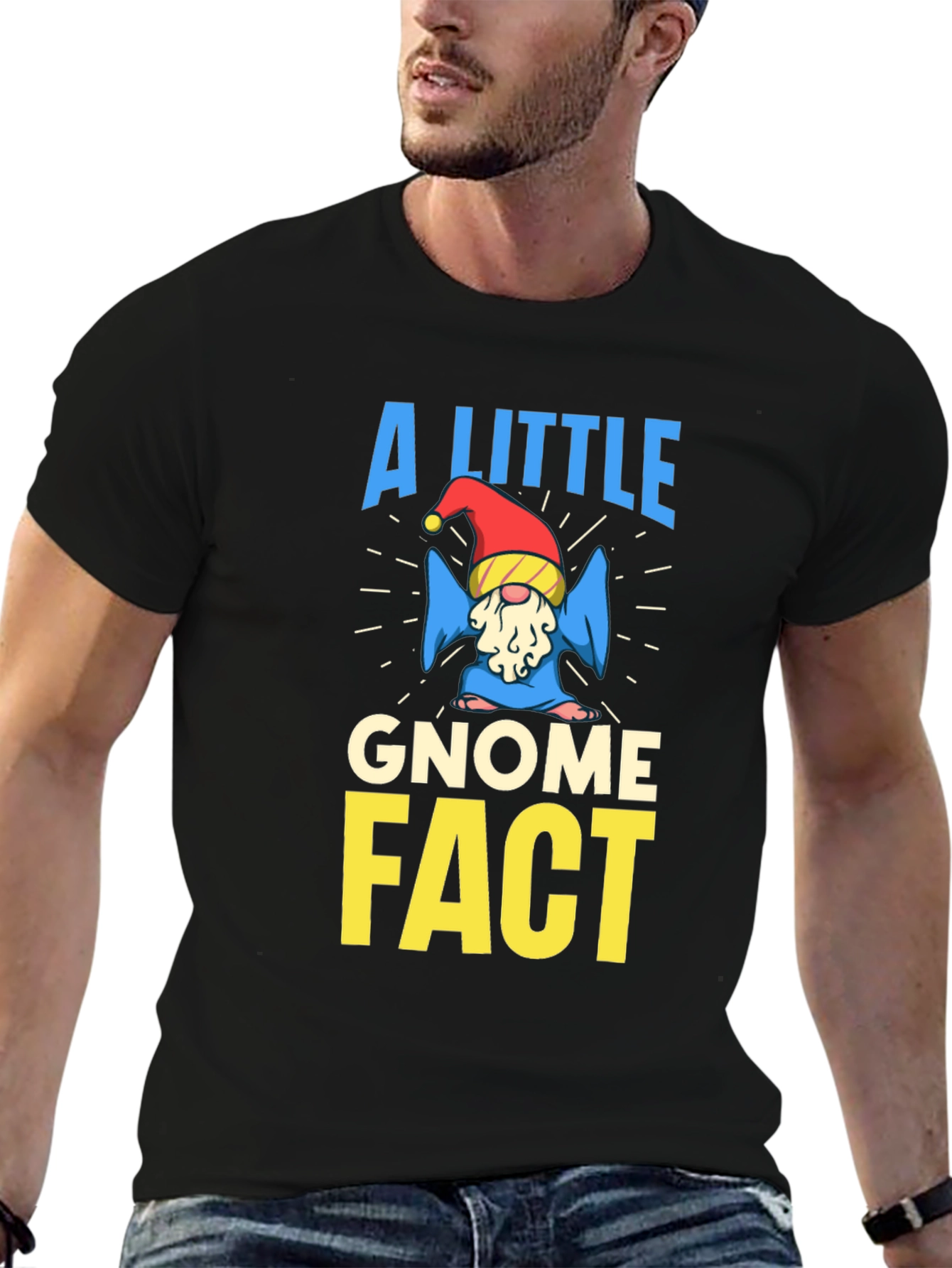 A Little Gnome Fact Novelty Graphic Tee