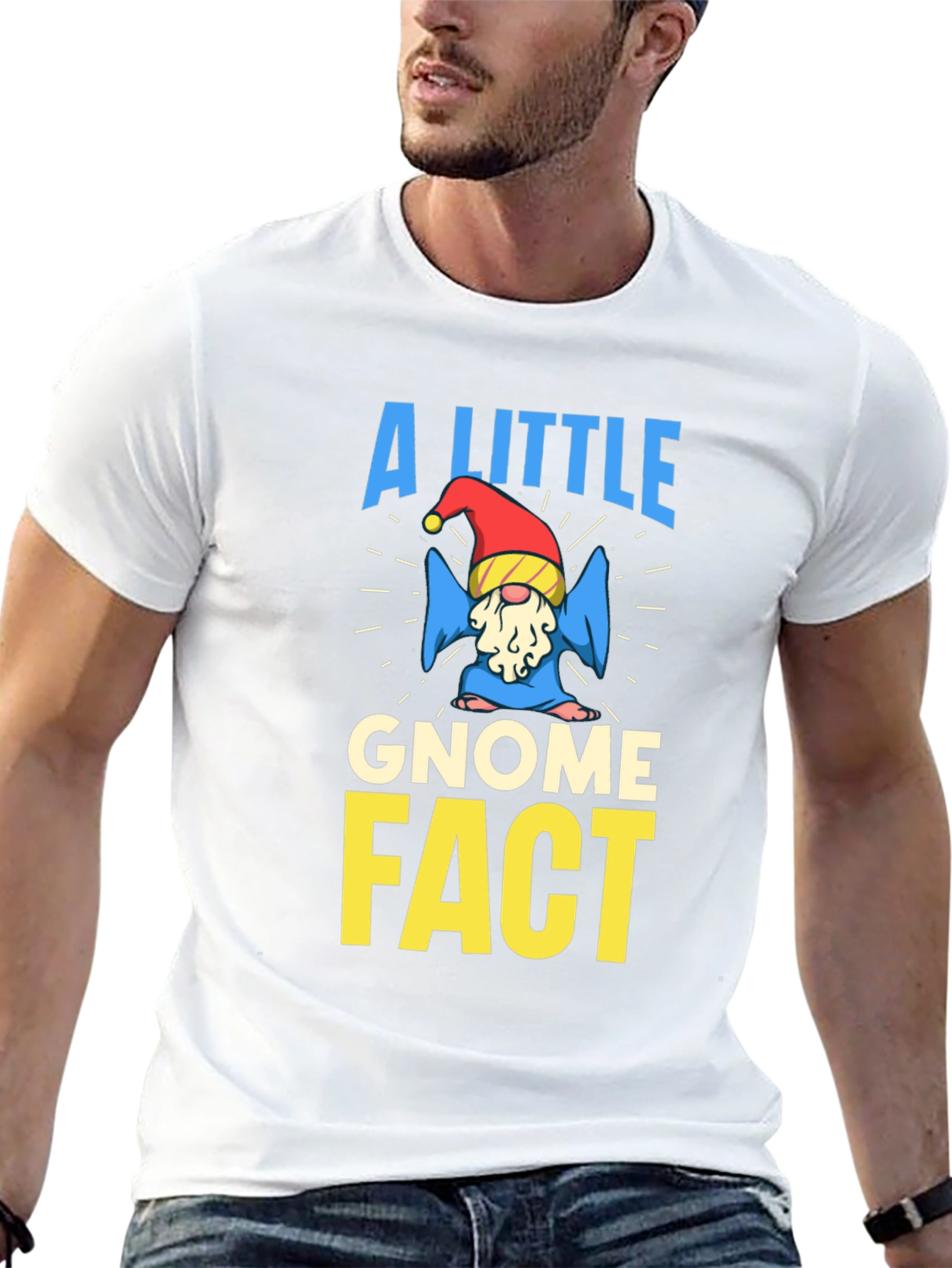 A Little Gnome Fact Novelty Graphic Tee