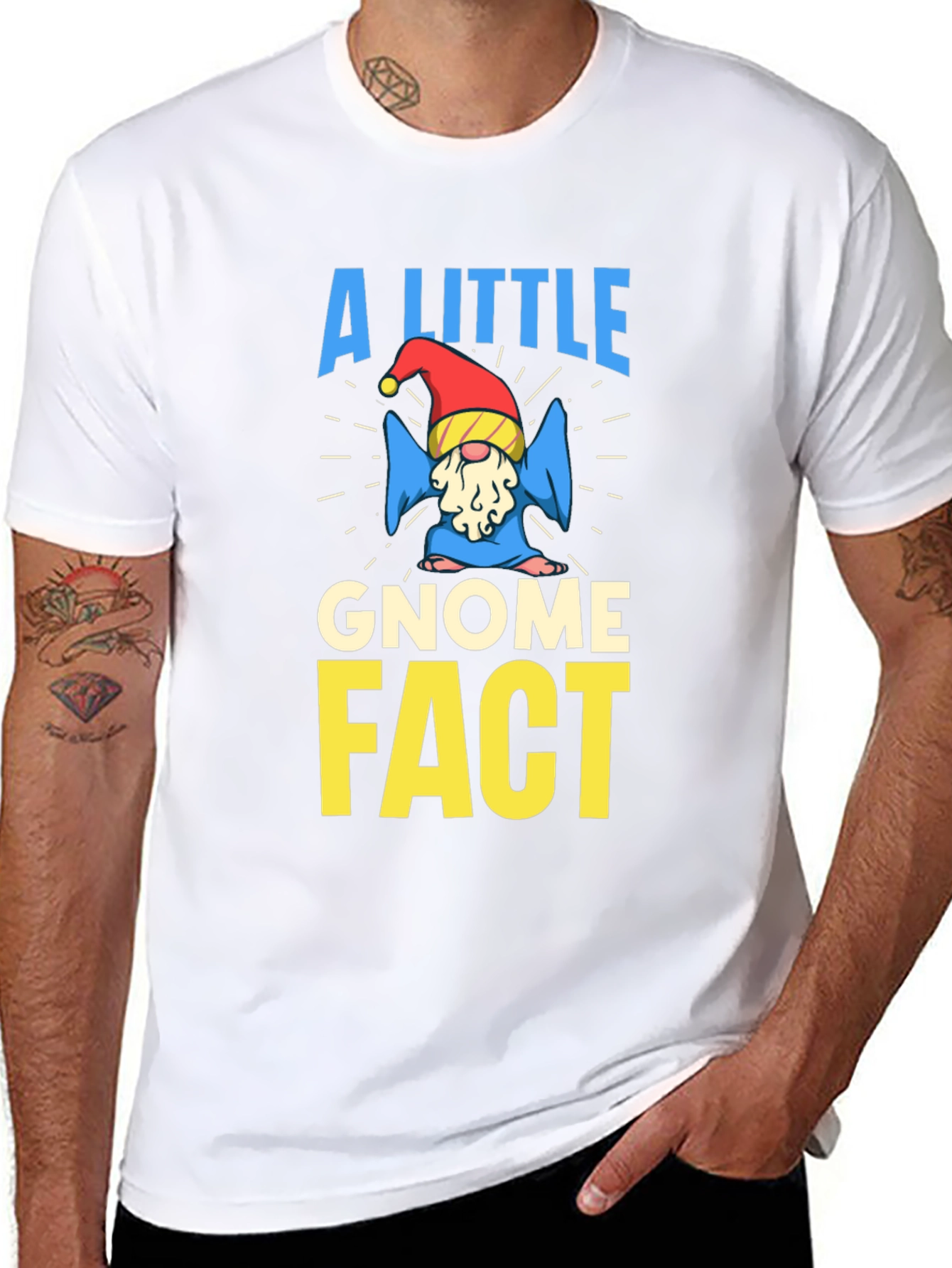 A Little Gnome Fact Novelty Graphic Tee