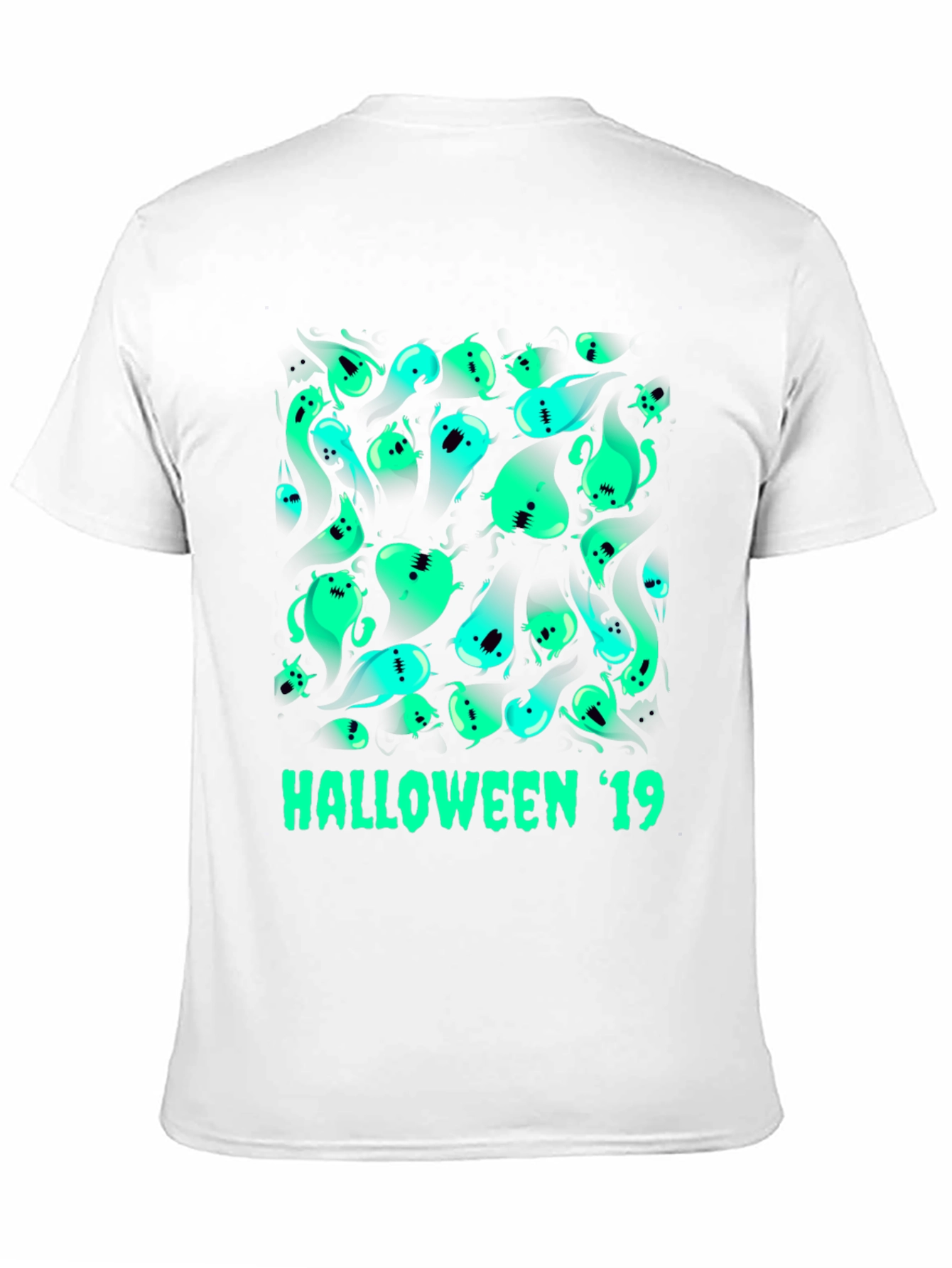 Halloween 19 Ghost Graphic Tee - Black