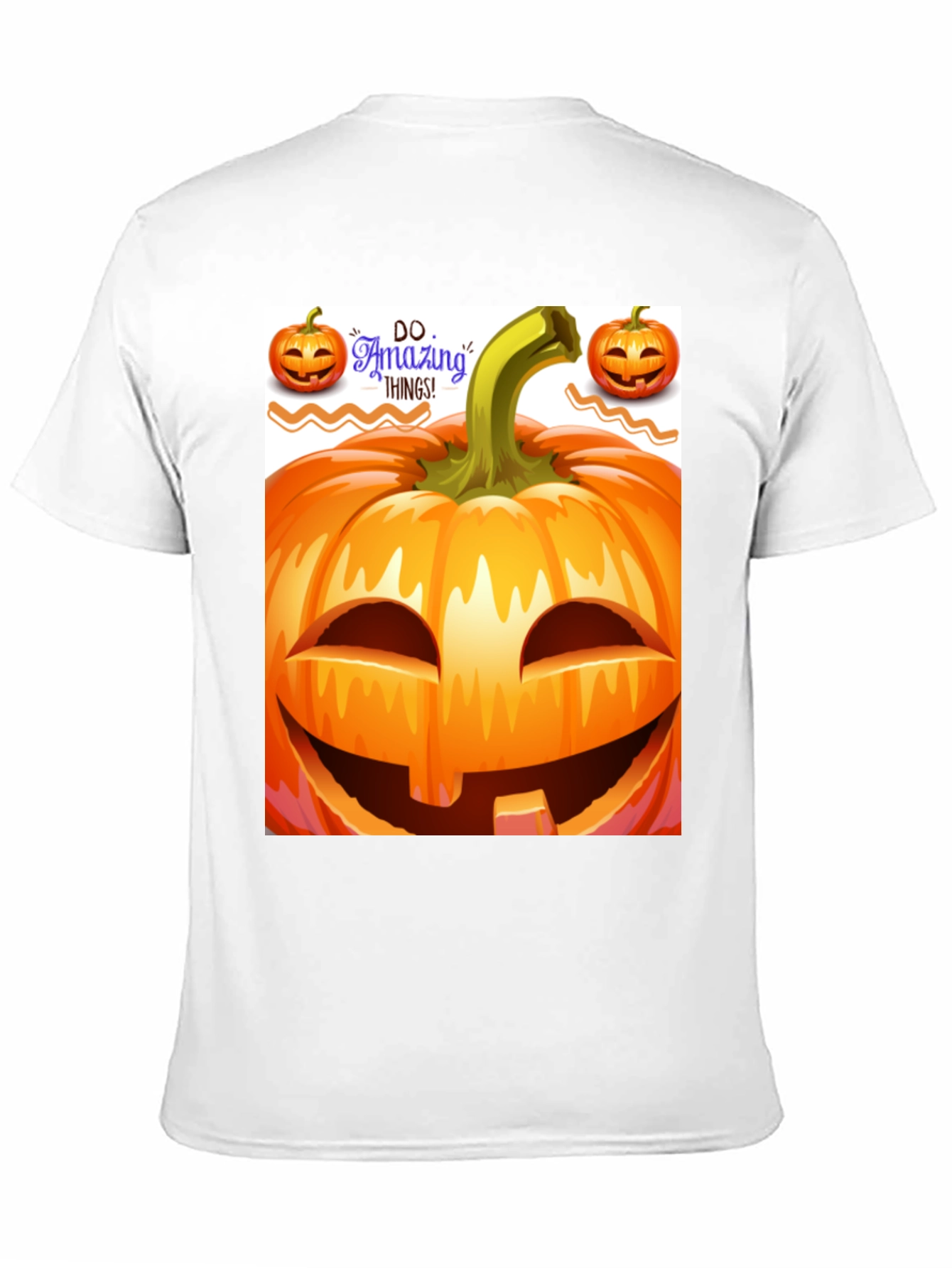 Halloween Pumpkin Graphic Tee - Spooky Season Style