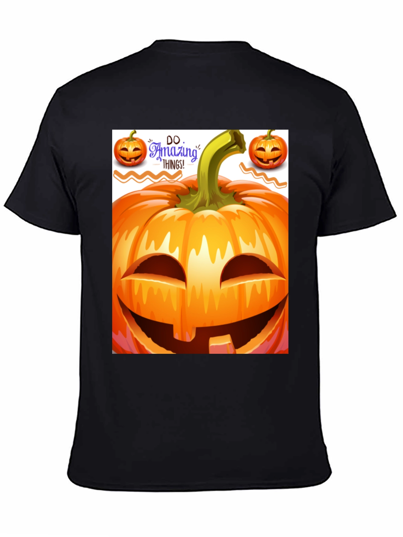 Halloween Pumpkin Graphic Tee - Spooky Season Style