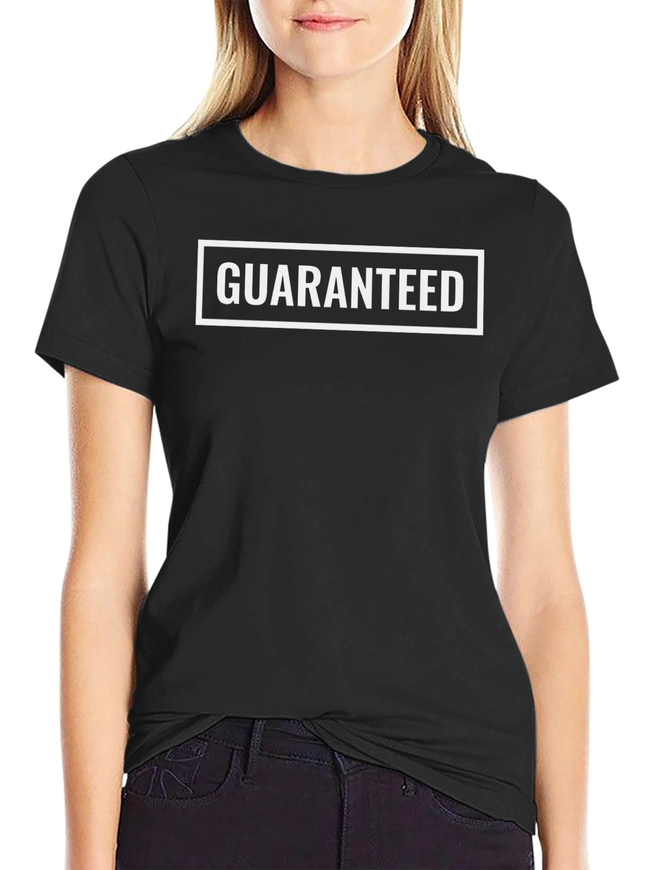 Guaranteed Graphic Print Black T-Shirt