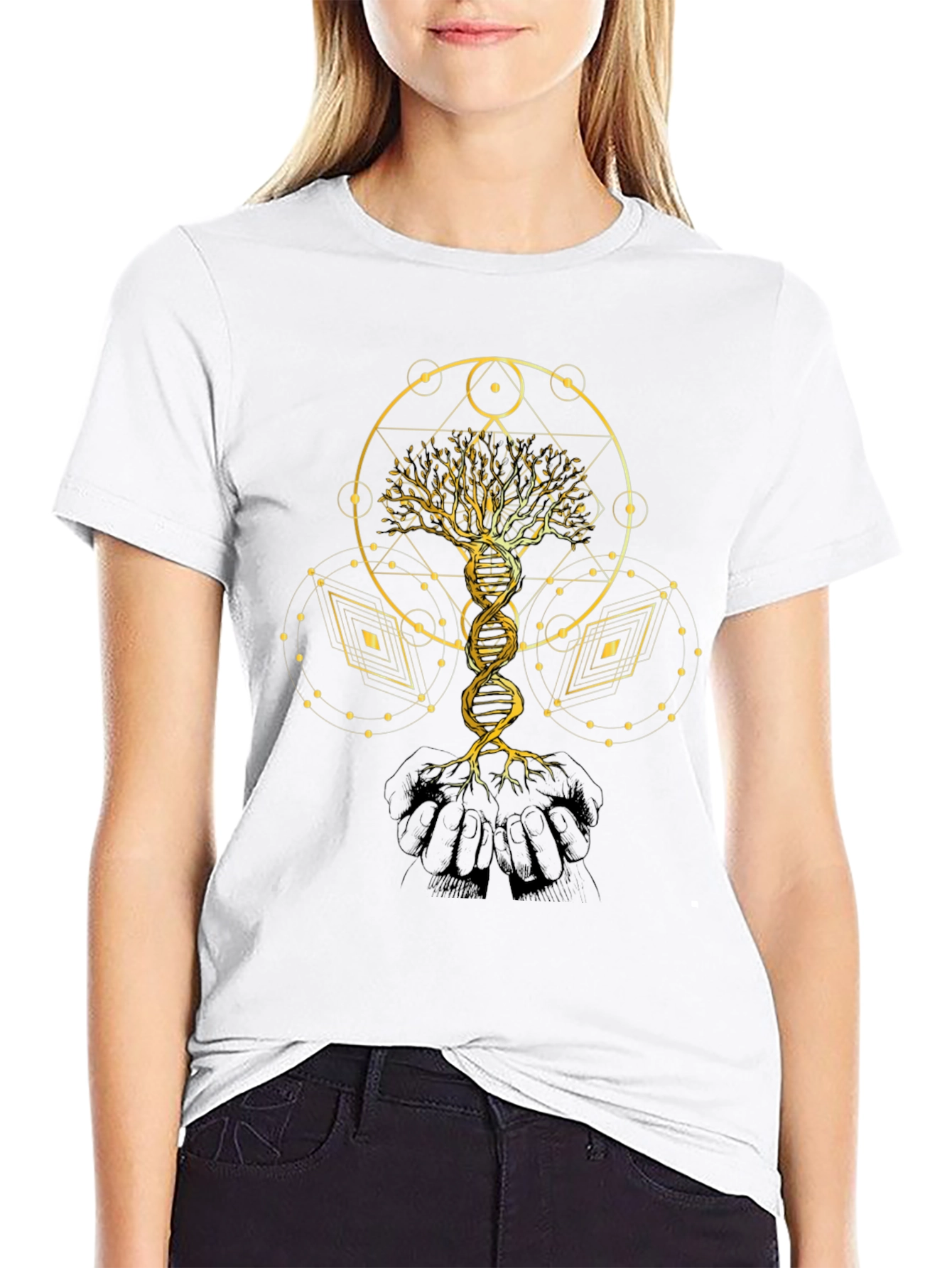 Golden Tree of Life DNA T-Shirt