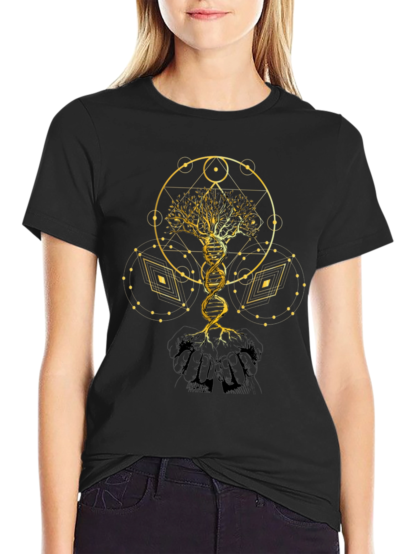 Golden Tree of Life DNA T-Shirt