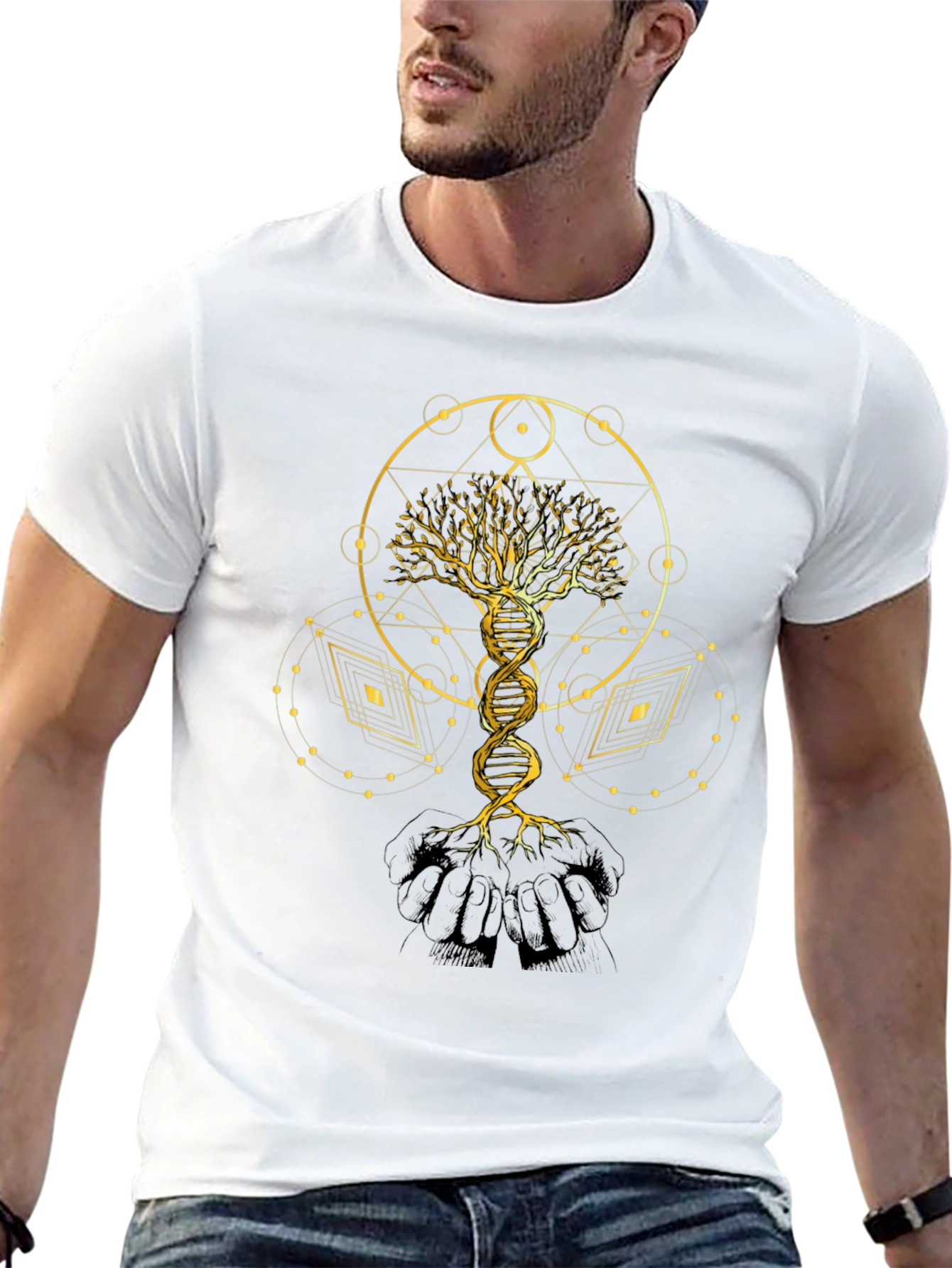 Golden Tree of Life DNA T-Shirt