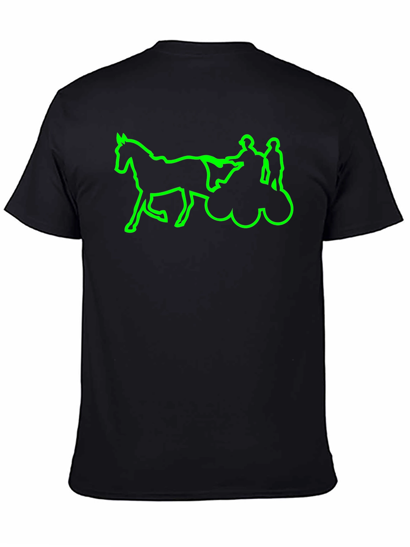 Green Horse & Carriage T-Shirt