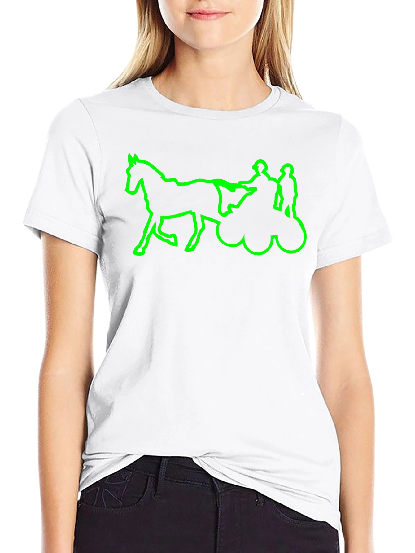 Green Horse & Carriage T-Shirt