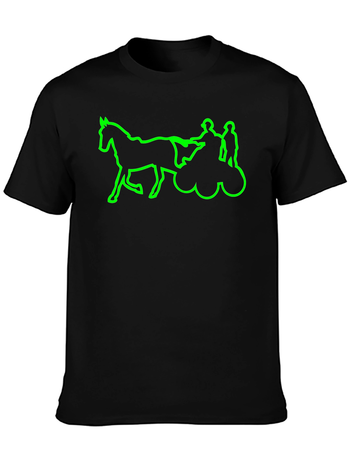 Green Horse & Carriage T-Shirt