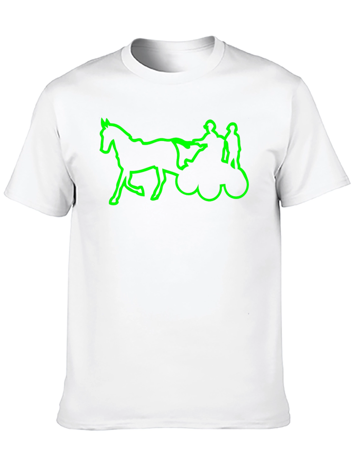 Green Horse & Carriage T-Shirt