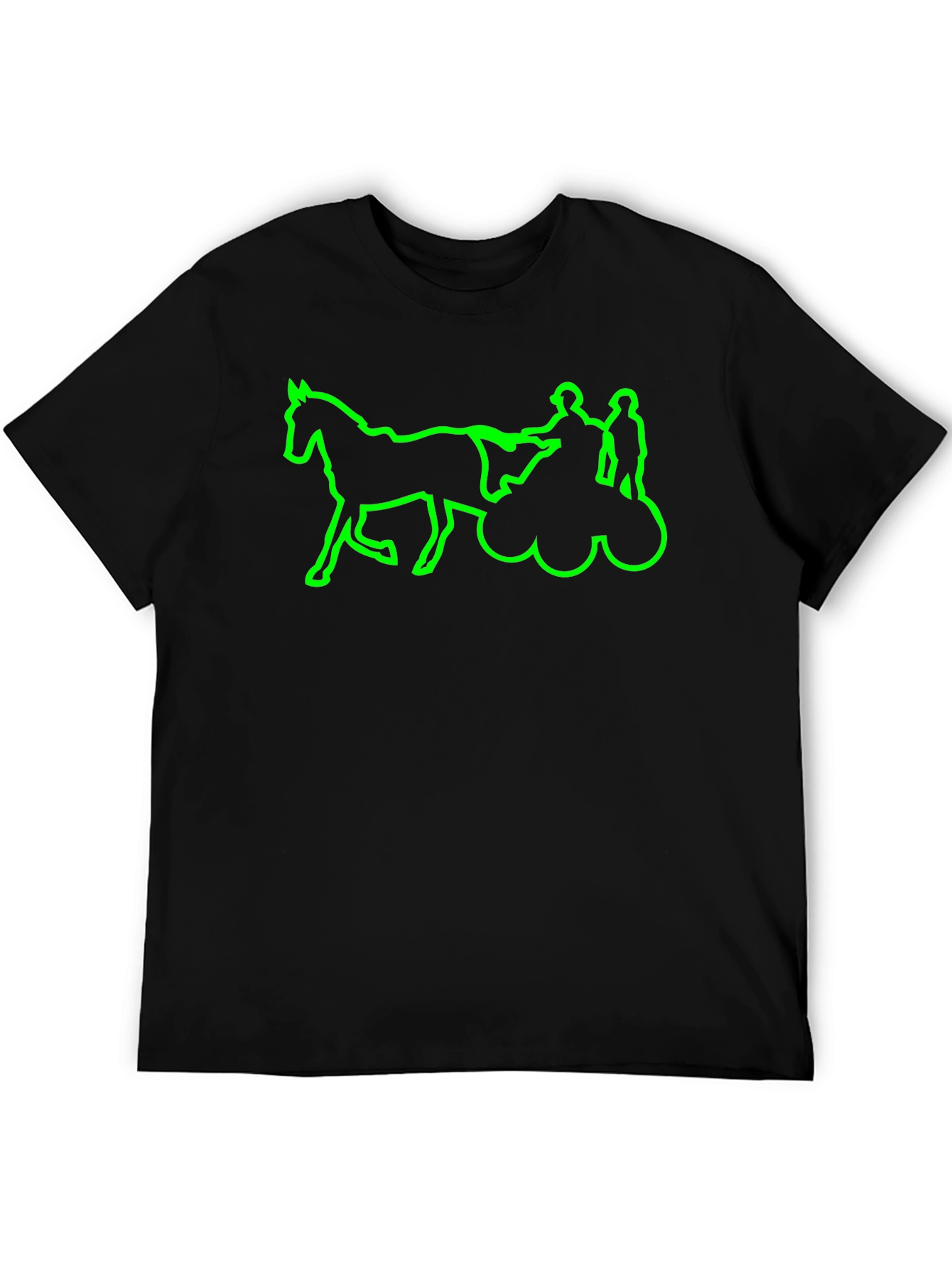 Green Horse & Carriage T-Shirt
