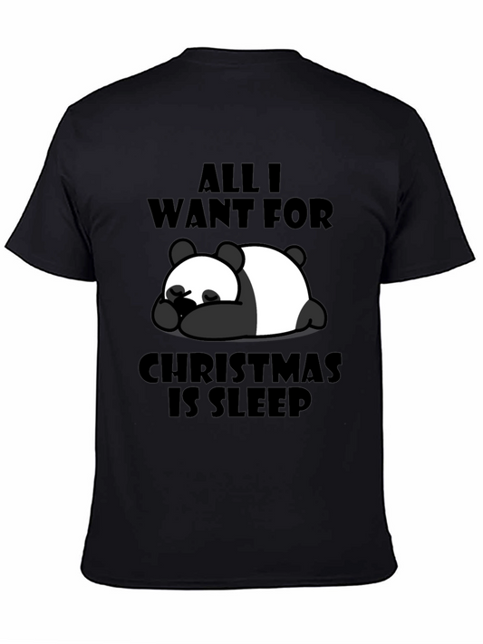 All I Want For Christmas Is Sleep Panda T-Shirt