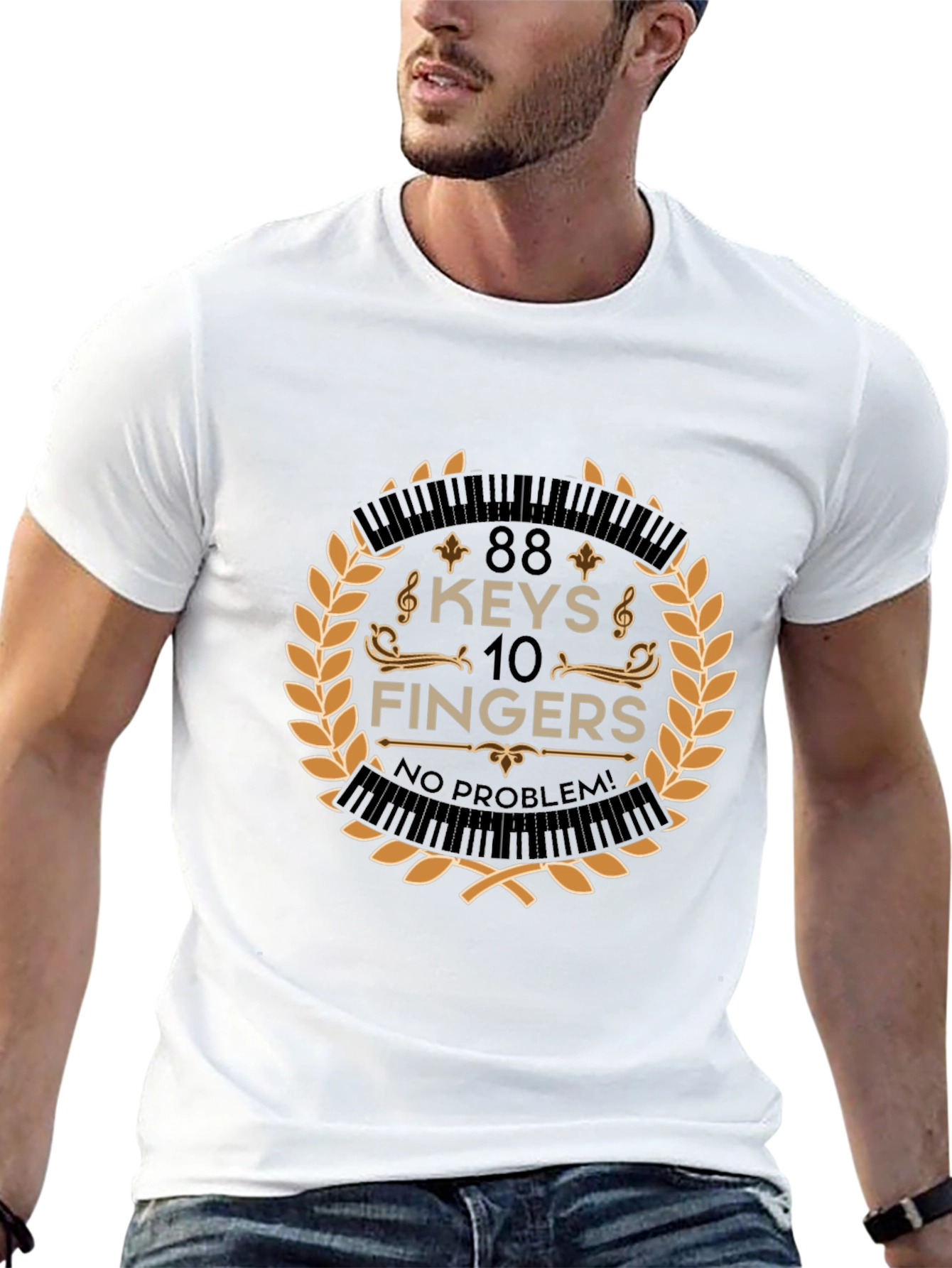 88 Keys 10 Fingers No Problem T-Shirt