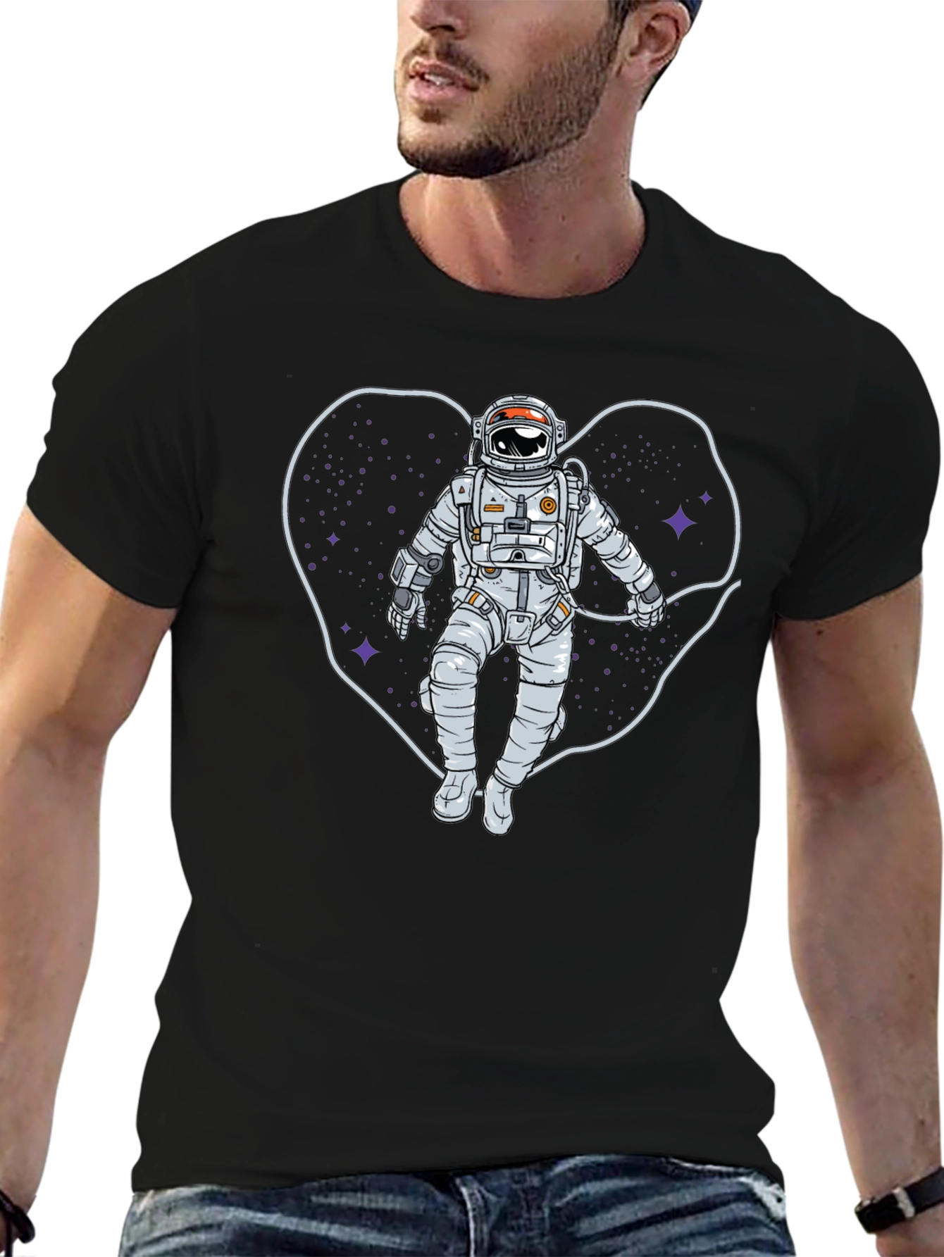 Astronaut Heart Space T-Shirt
