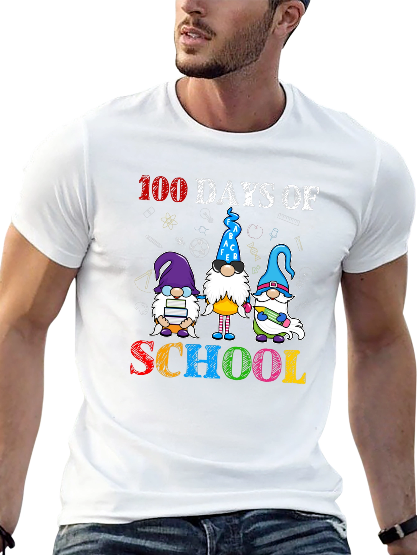 100 Days of School Gnome T-Shirt