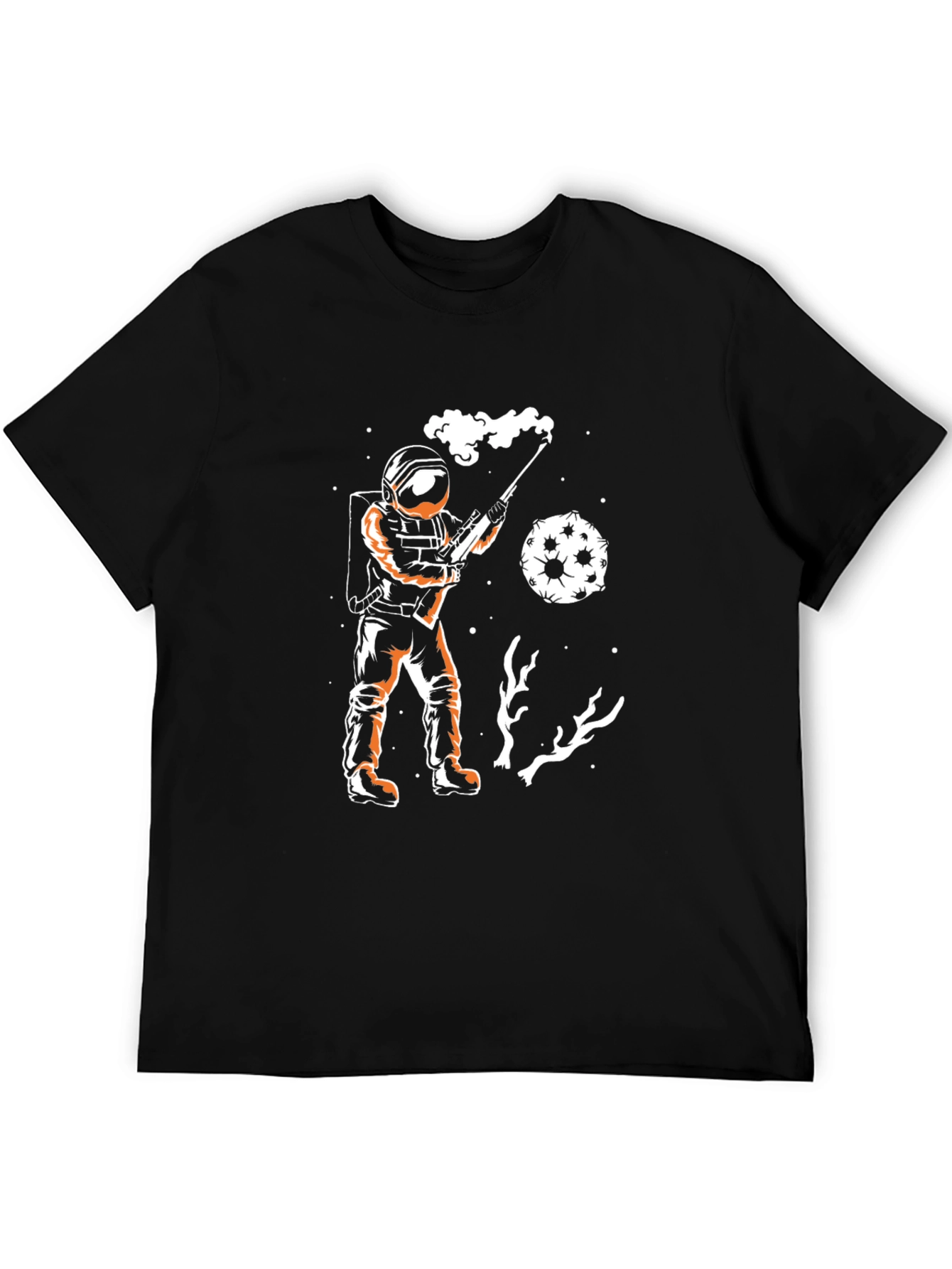 Astronaut Moon Shot T-Shirt - Black Graphic Tee