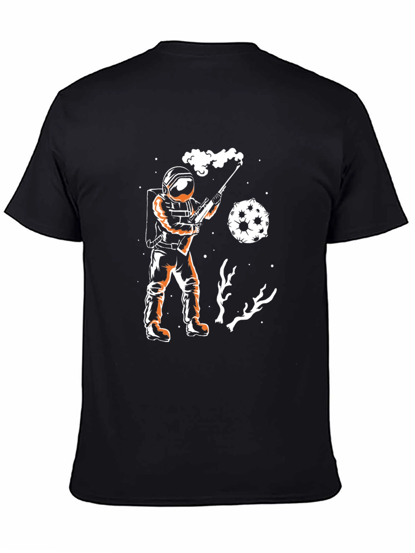 Astronaut Moon Shot T-Shirt - Black Graphic Tee