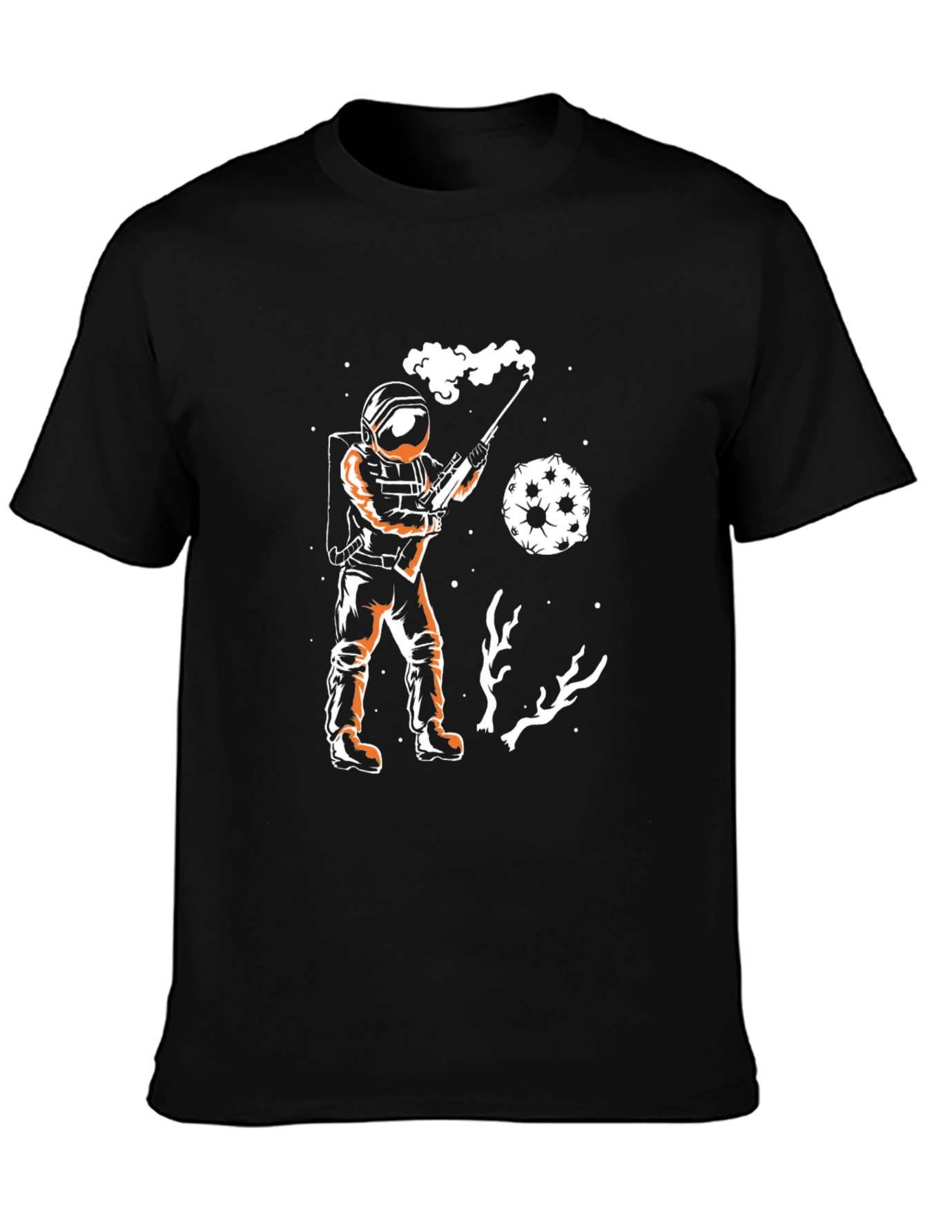 Astronaut Moon Shot T-Shirt - Black Graphic Tee