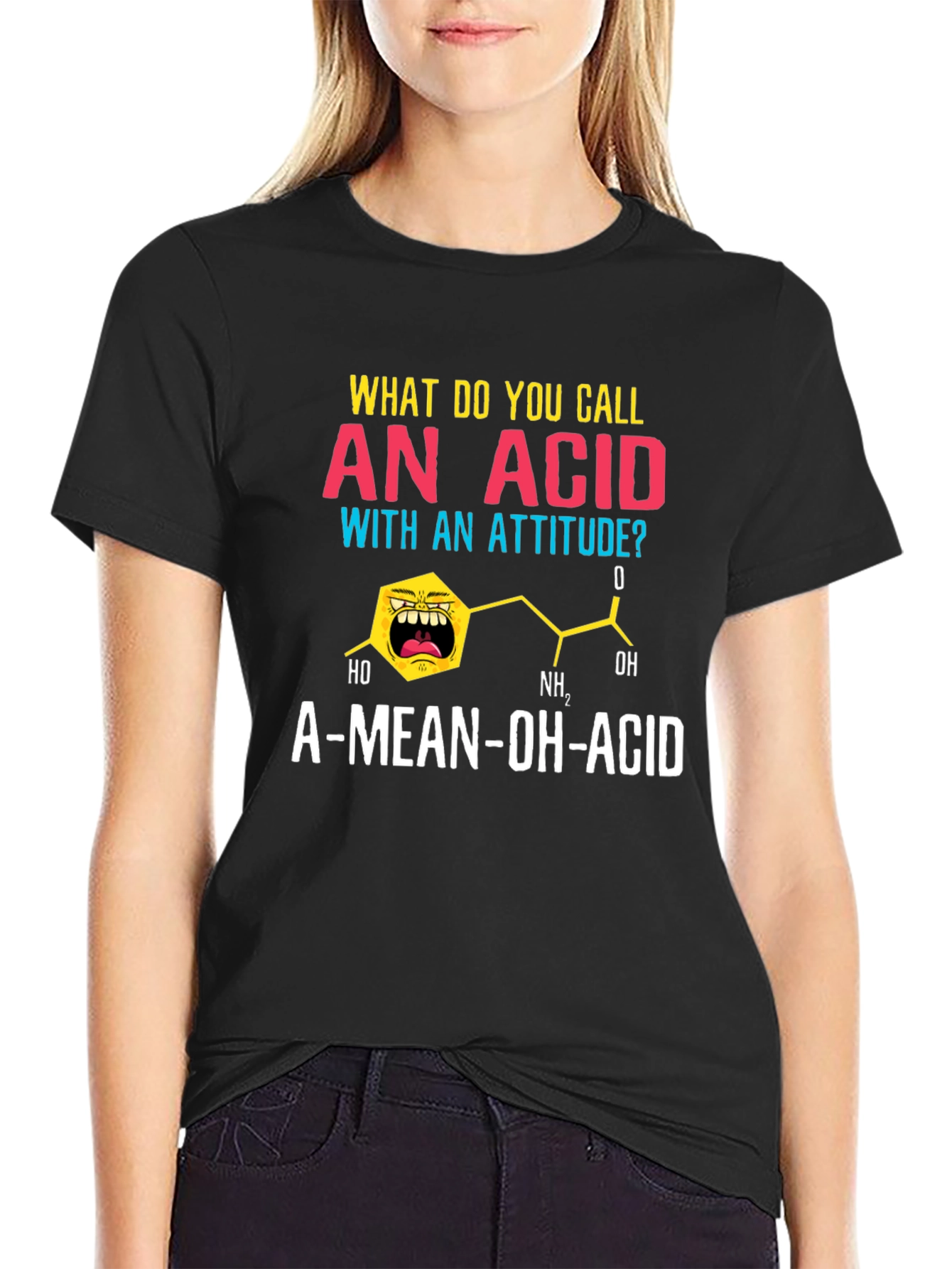 A-Mean-Oh-Acid T-Shirt Funny Chemistry Pun