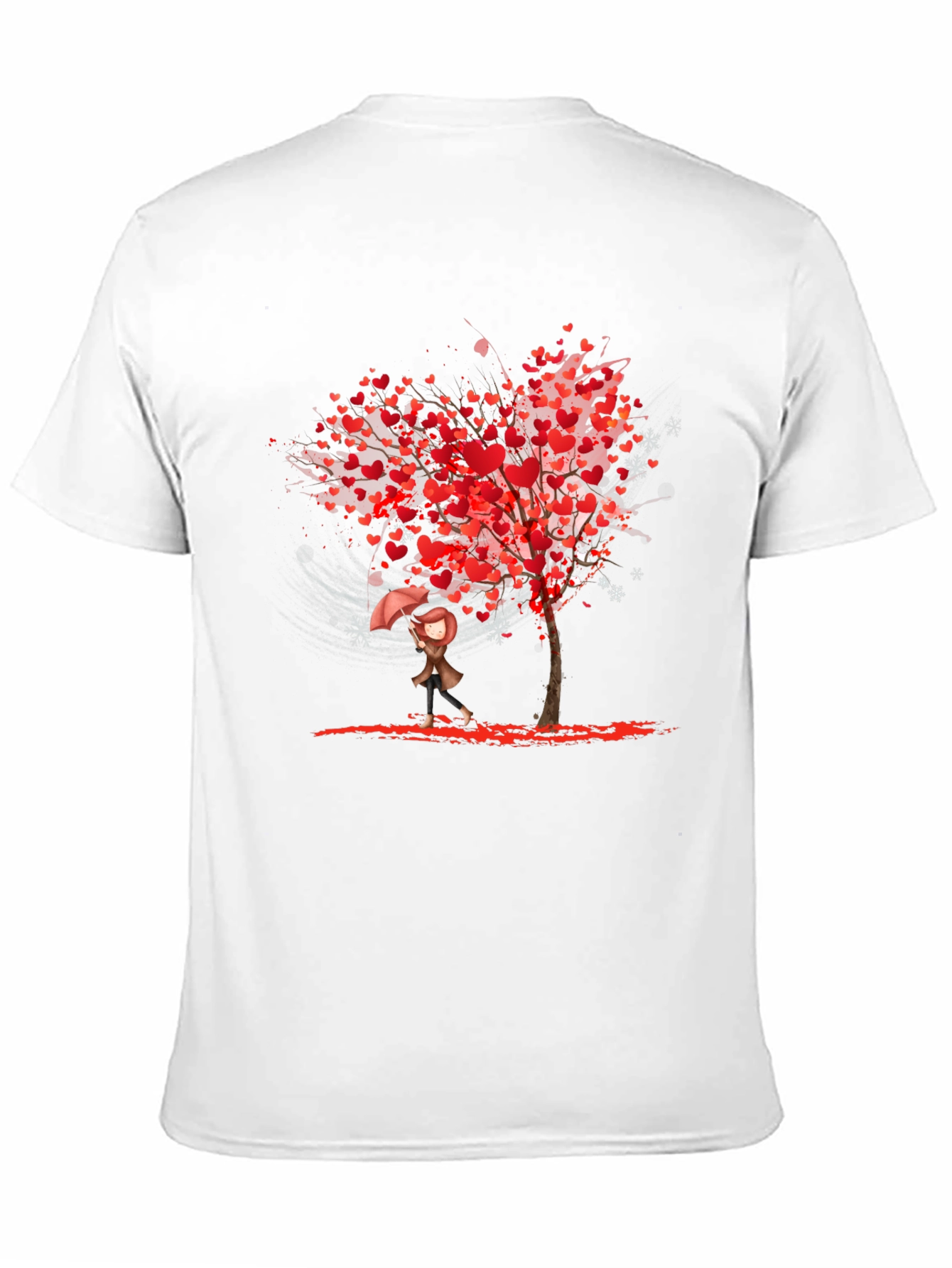 Heart Tree Graphic Black T-Shirt