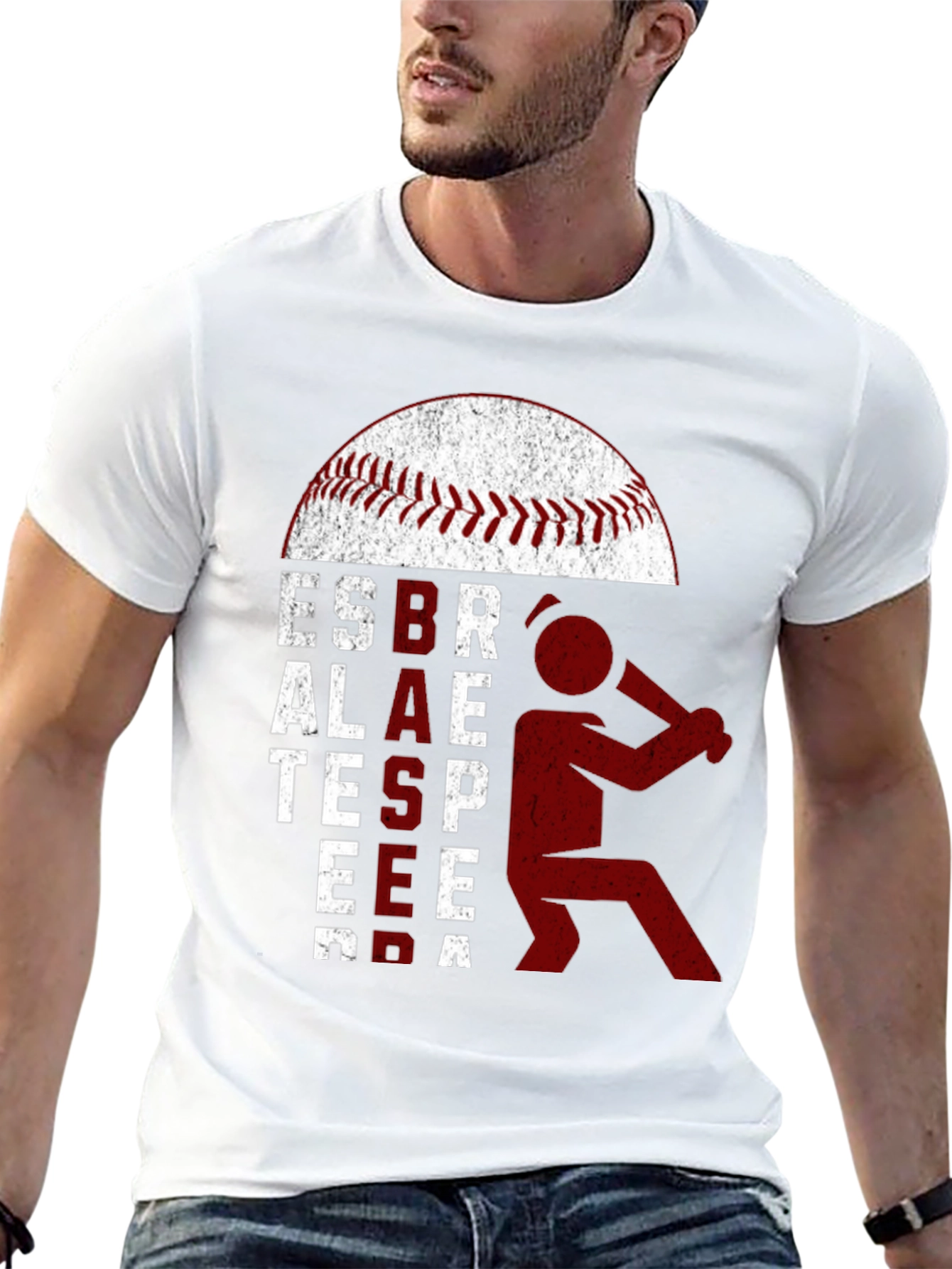 Baseball Player Graphic Tee - Strike Zone Comfort
