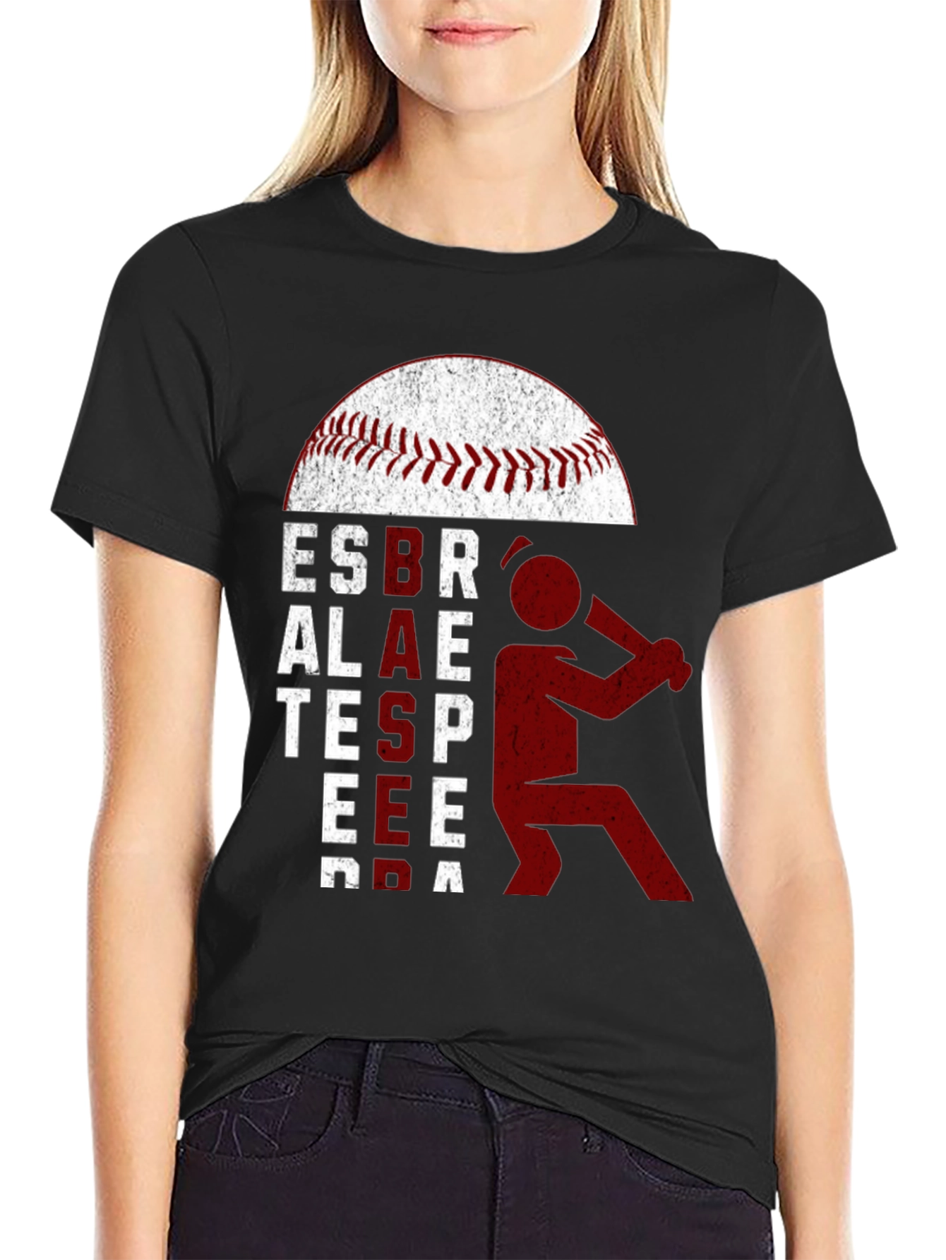 Baseball Player Graphic Tee - Strike Zone Comfort