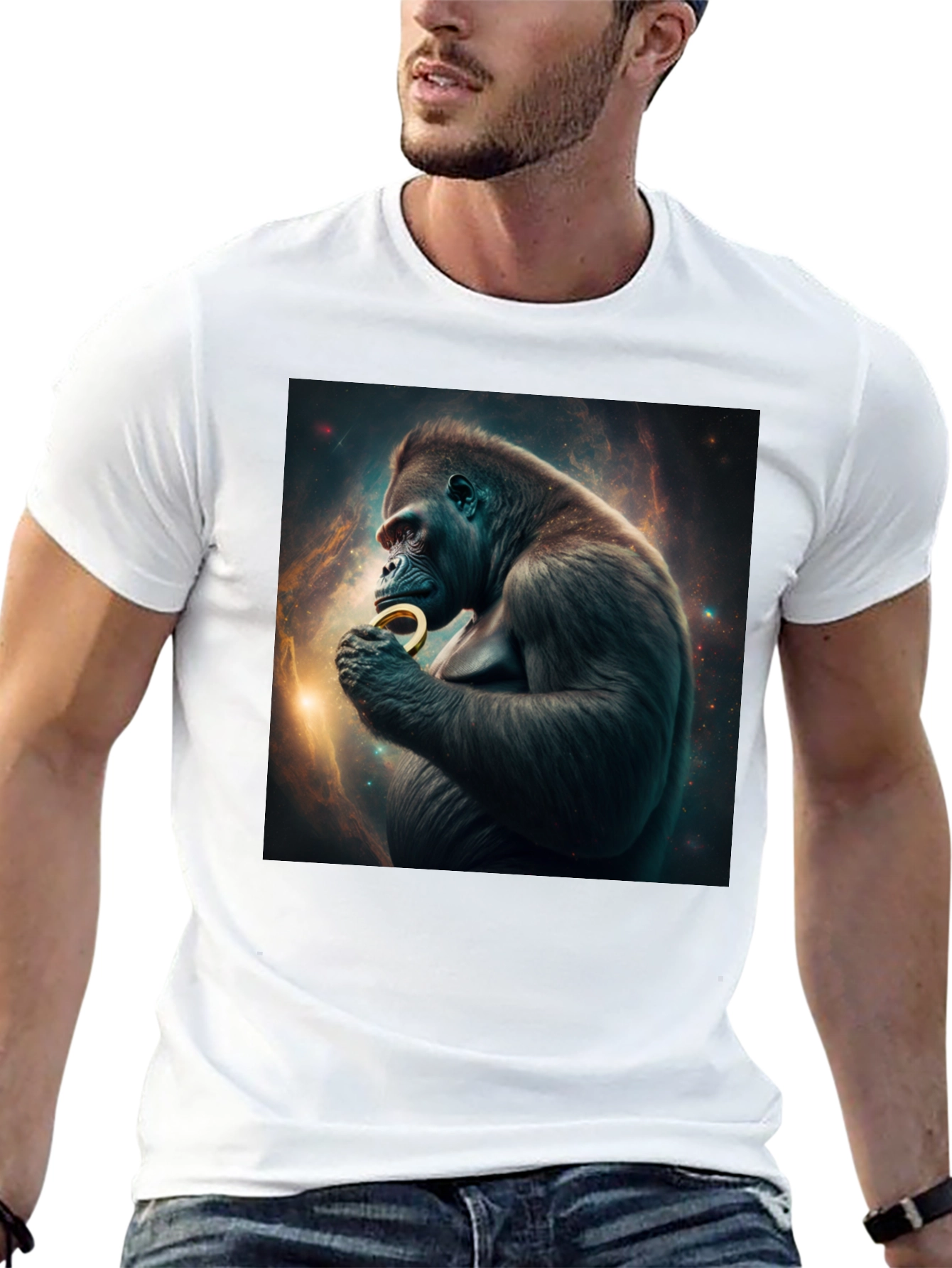 Gorilla Astronaut T-Shirt - Cool Space Ape Design