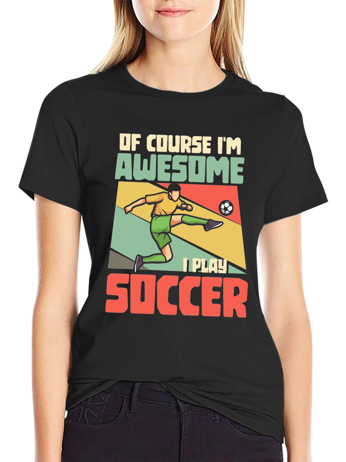 Awesome Soccer Player Graphic Tee