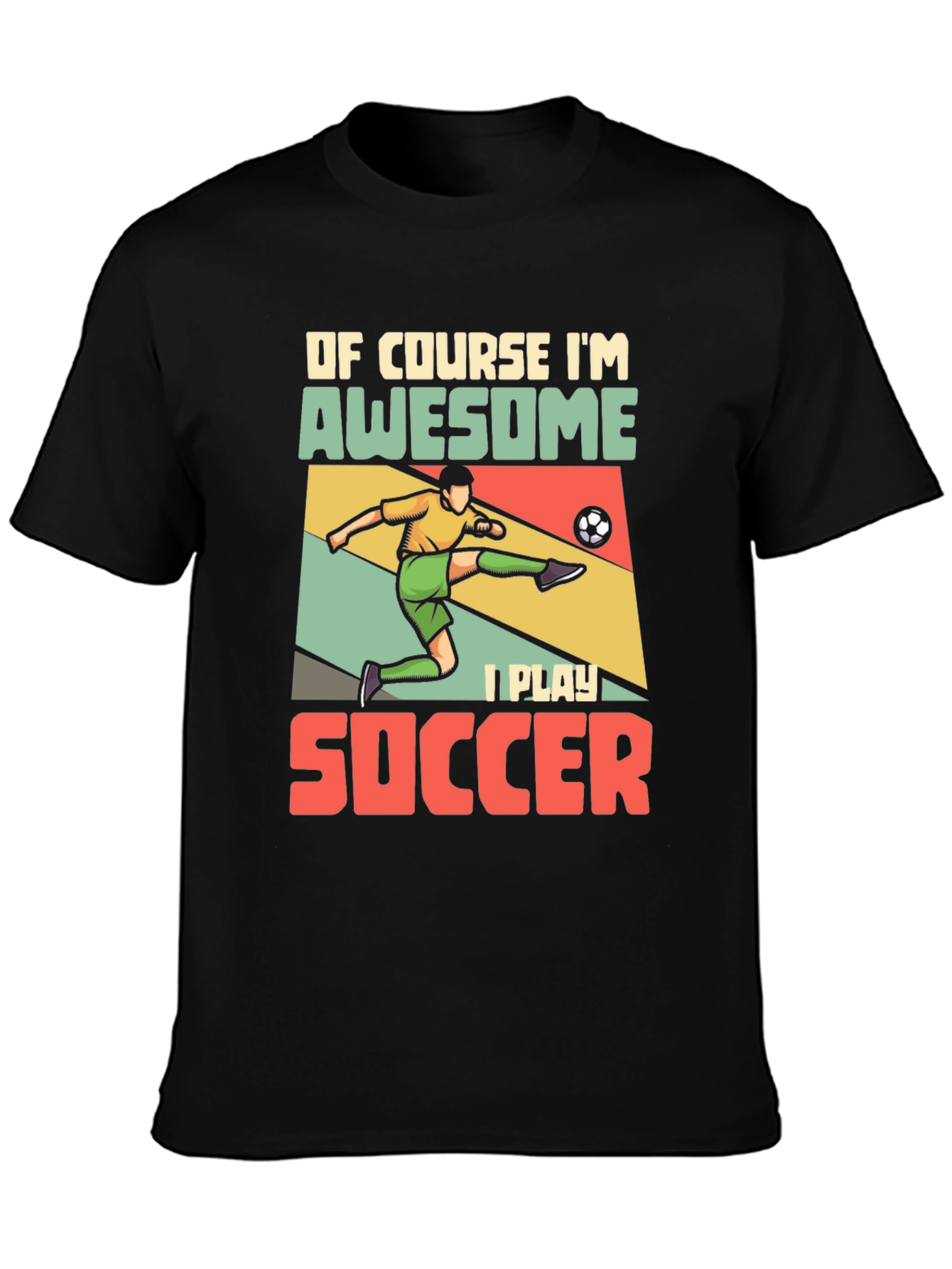 Awesome Soccer Player Graphic Tee