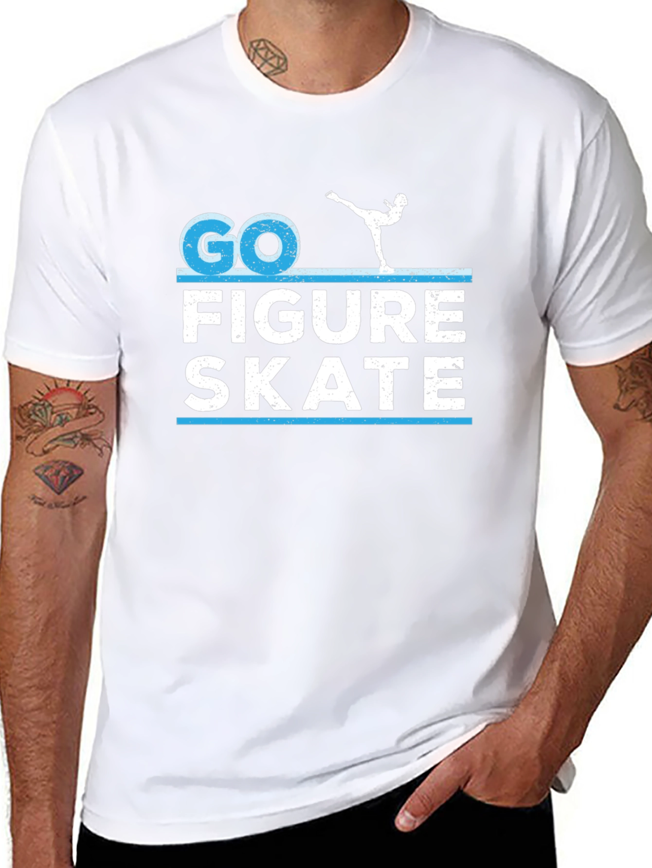 Go Figure Skate T-Shirt - Novelty Graphic Tee