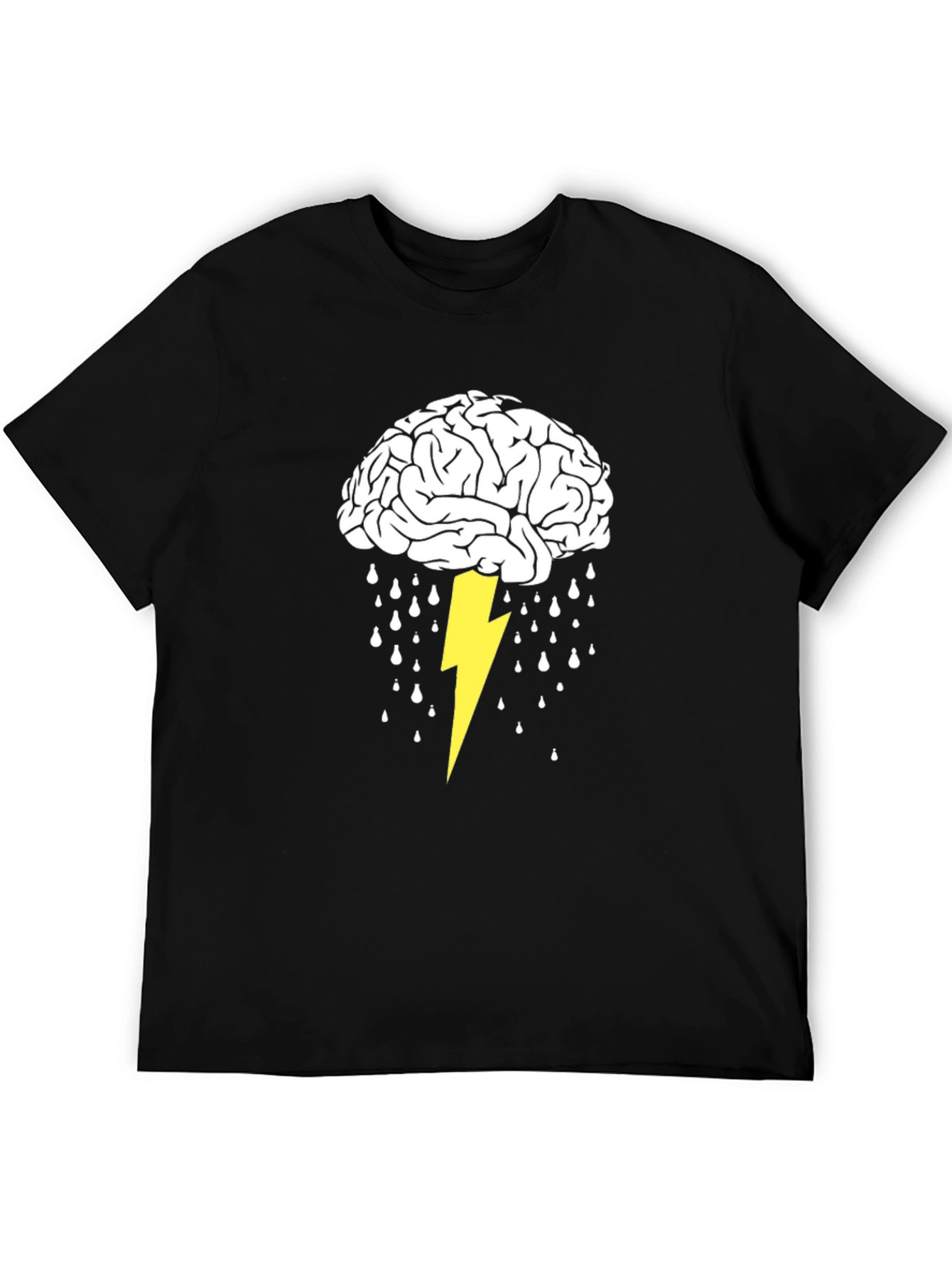 Brainstorm T-Shirt: Lightning Strikes Idea Graphic Tee