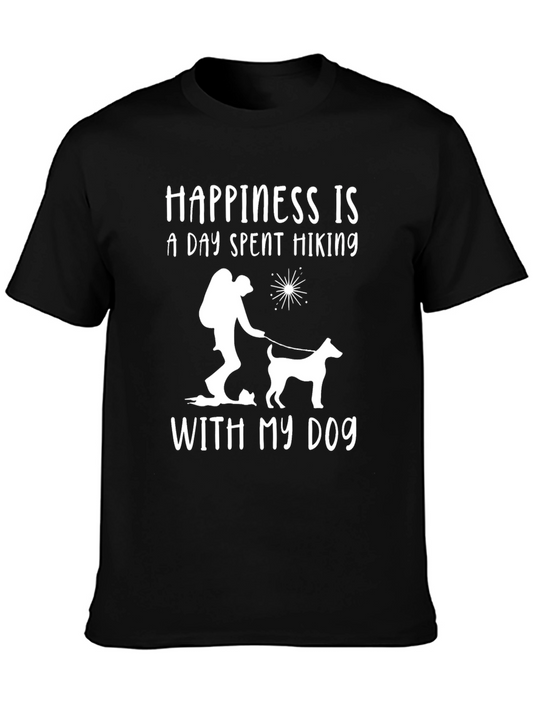 Happiness is Hiking with My Dog T-Shirt
