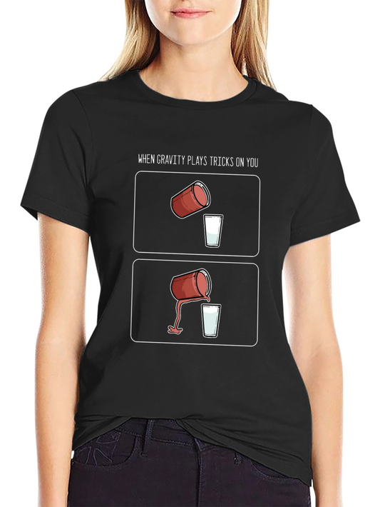 Gravity Tricks Graphic Tee - Black Short Sleeve T-Shirt