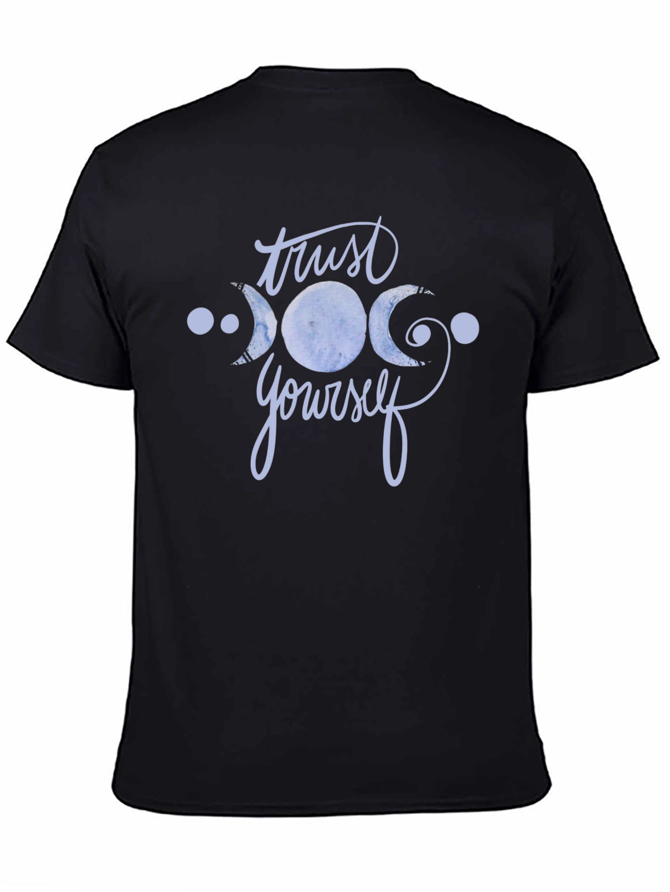 Trust Yourself Moon Phase Black T-Shirt
