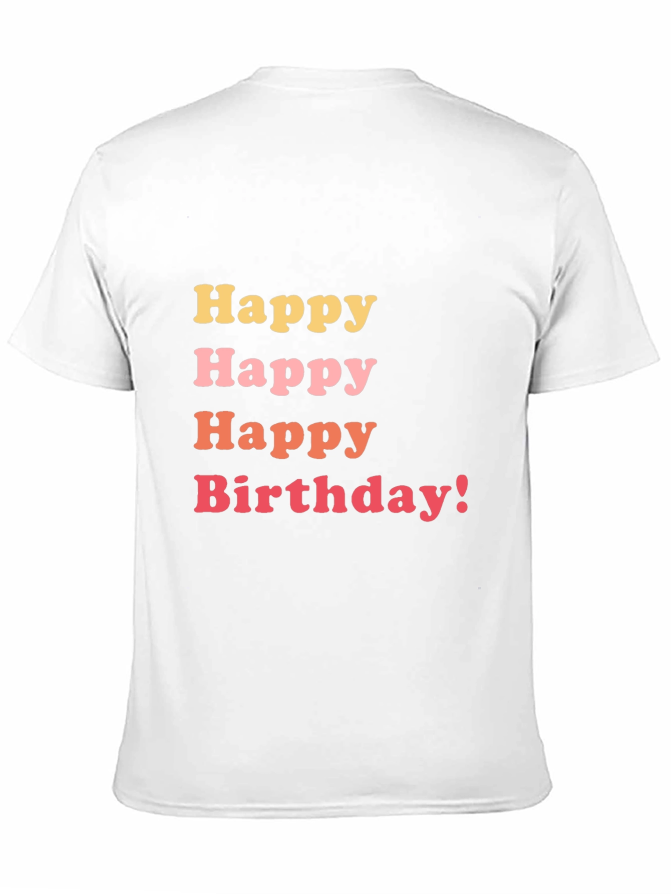 Happy Birthday Graphic Tee - Black Cotton T-Shirt