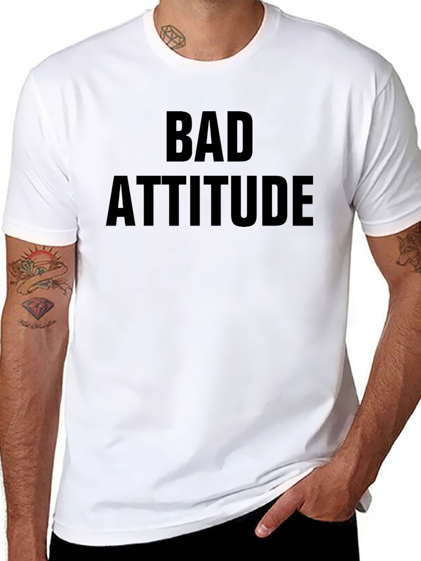 Bad Attitude Black Graphic Tee