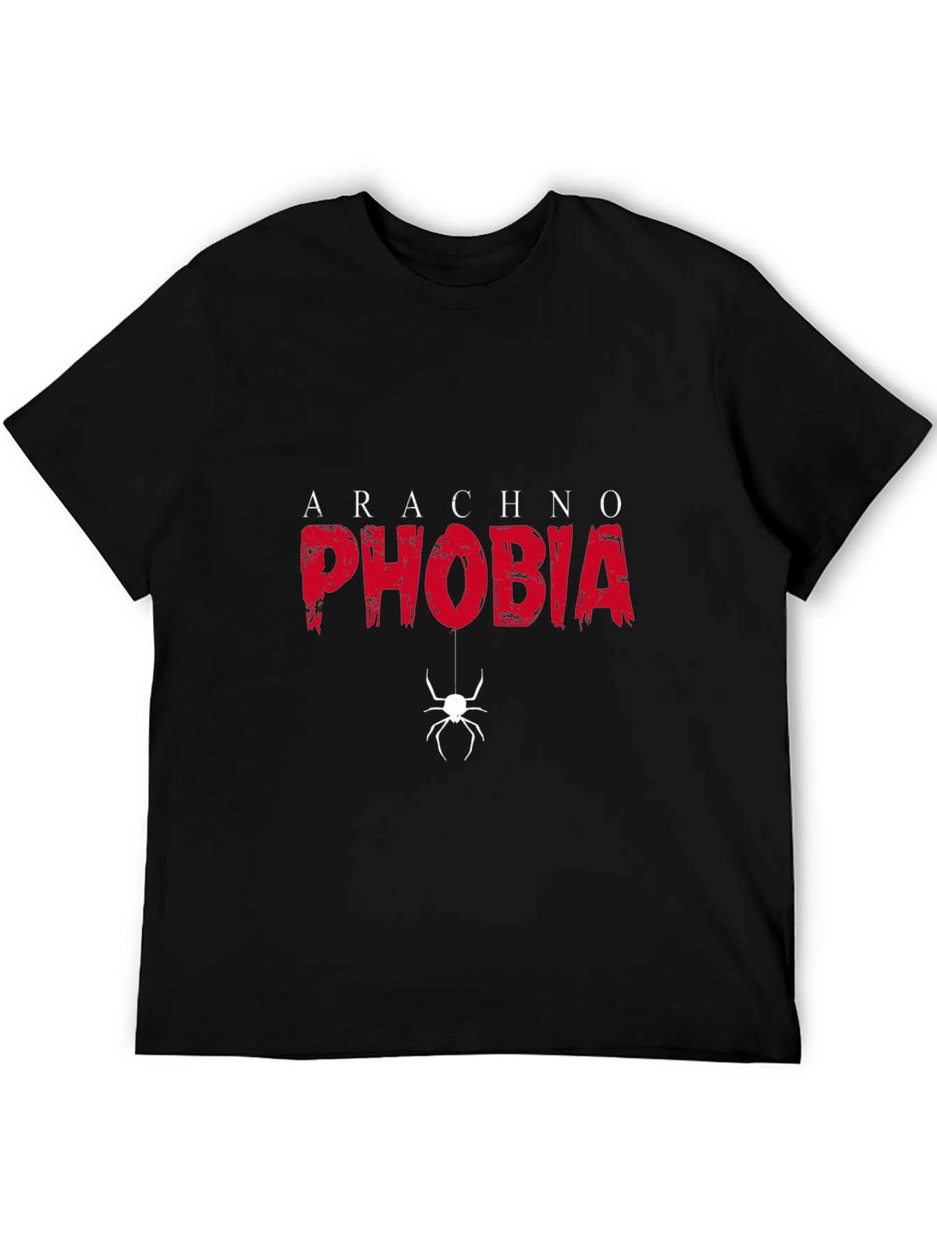 Arachnophobia Graphic Tee - Black Cotton T-Shirt