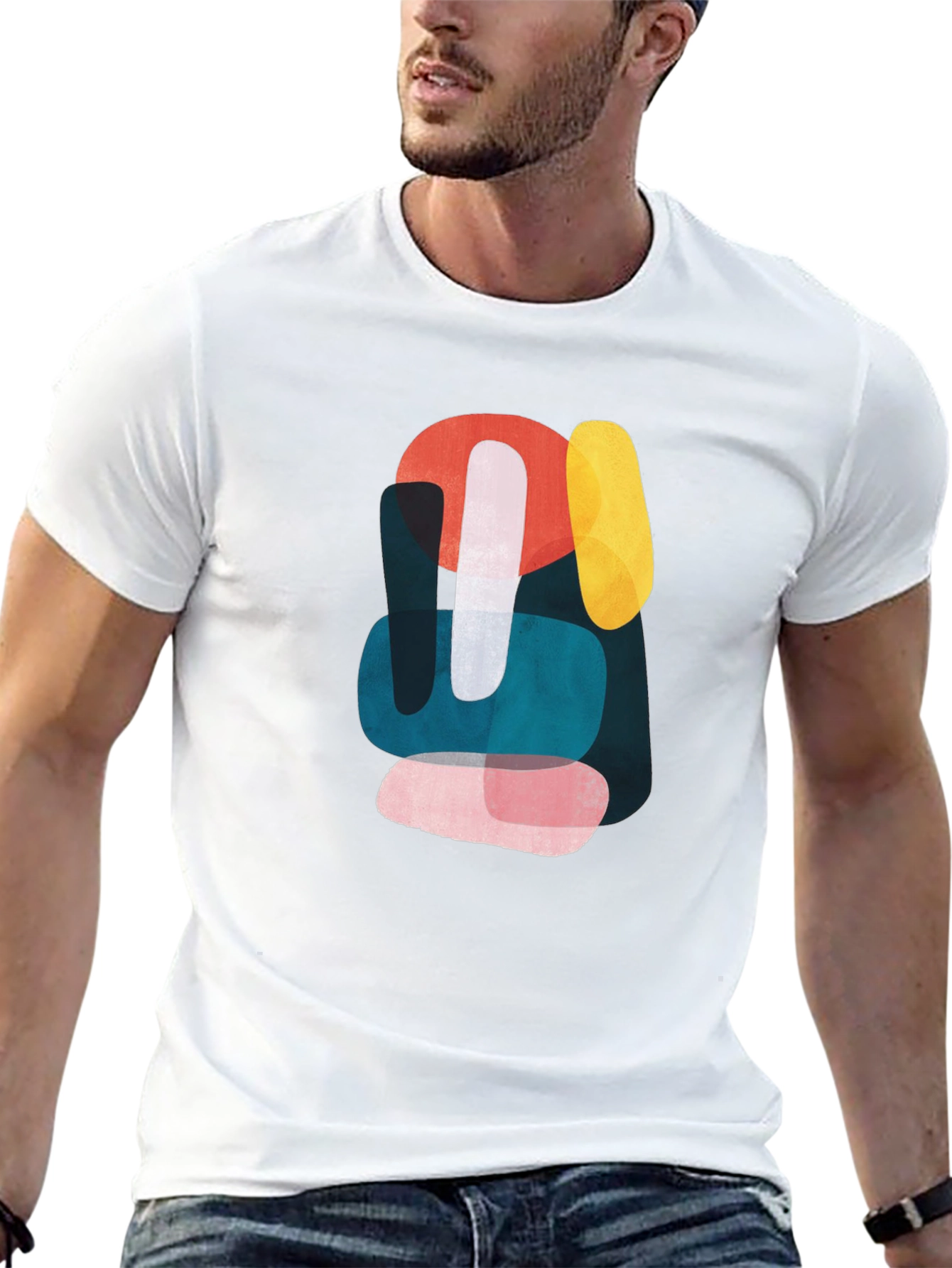 Abstract Shapes Graphic T-Shirt
