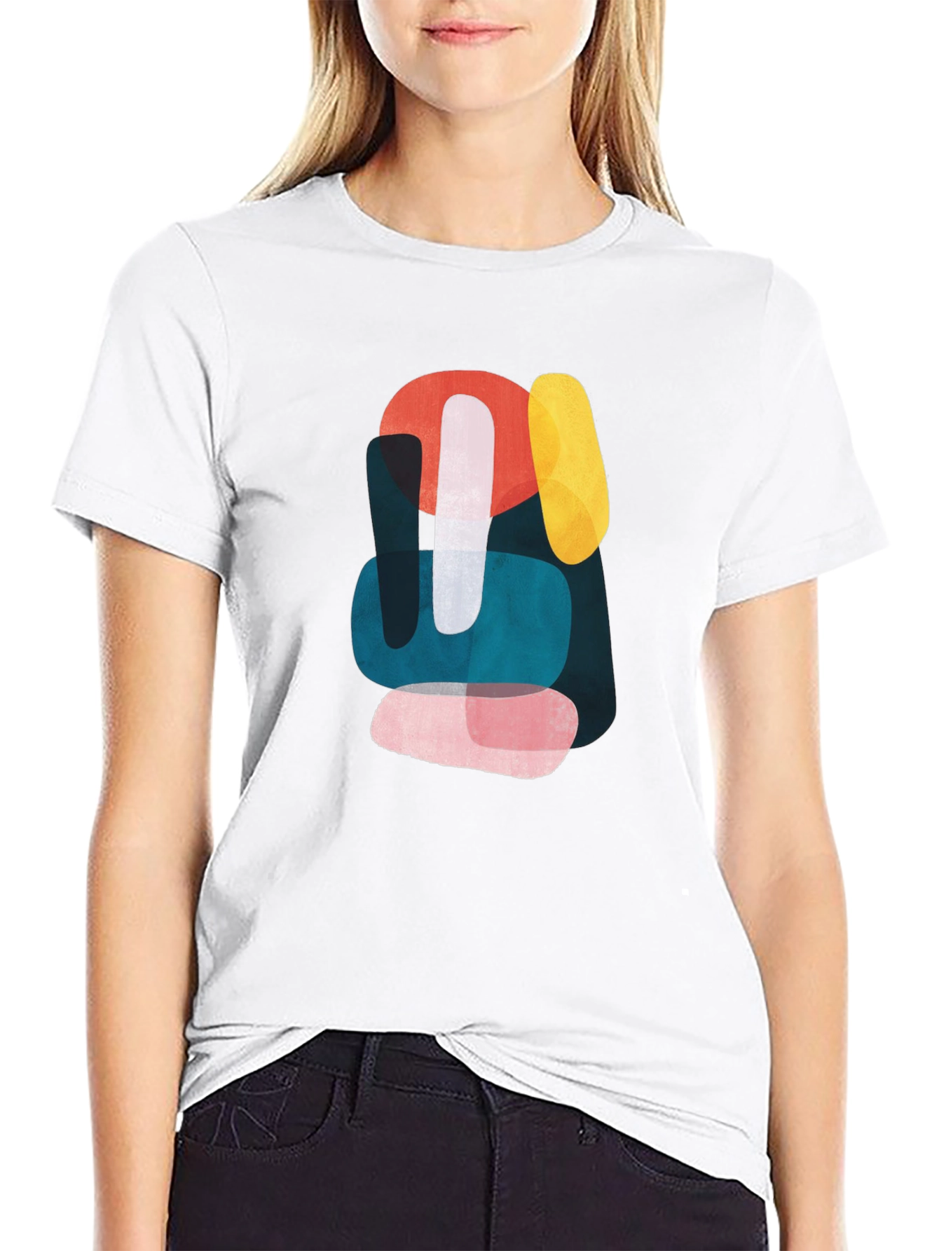 Abstract Shapes Graphic T-Shirt
