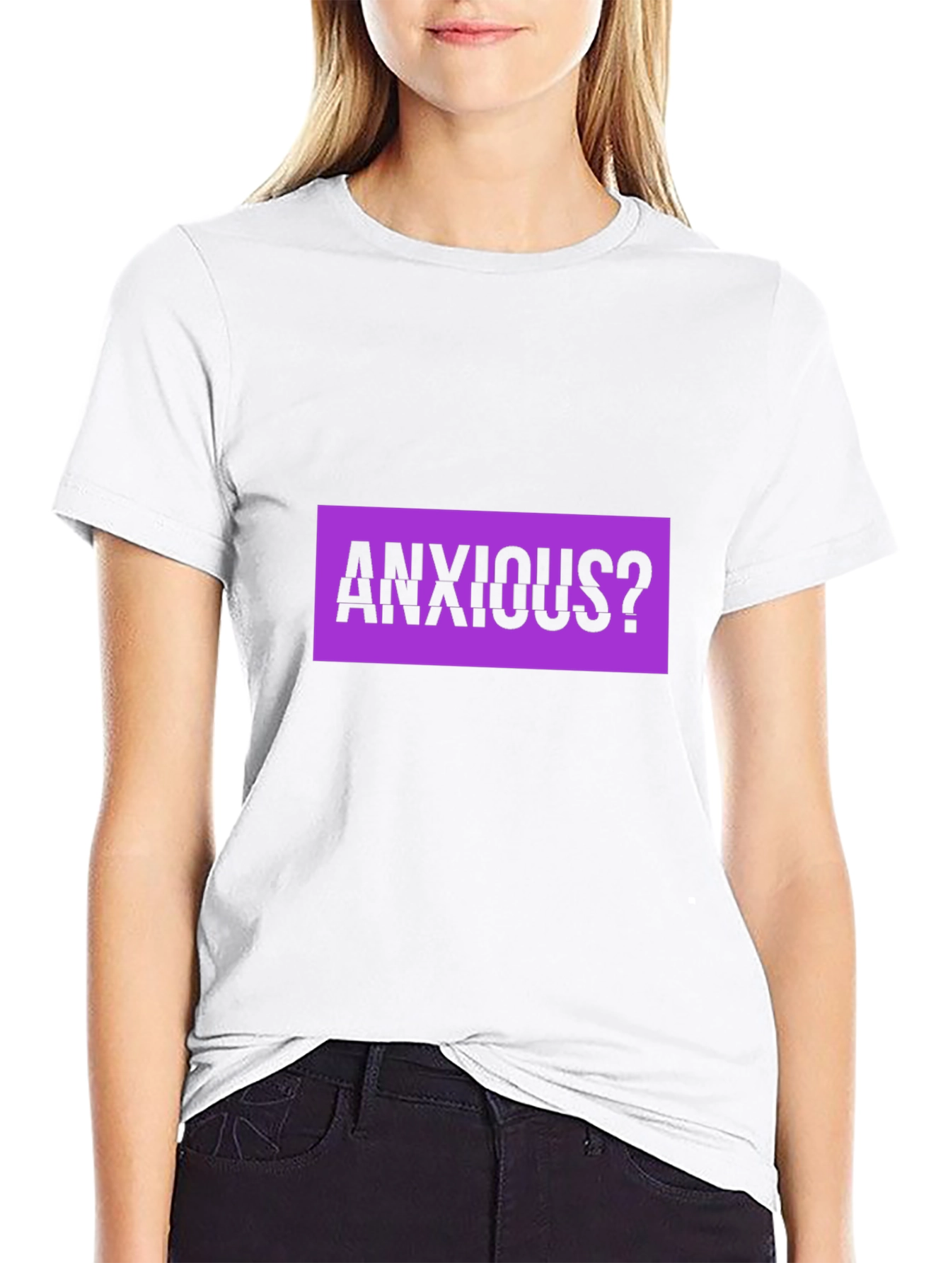 Anxious? Graphic Tee - Black Cotton T-Shirt