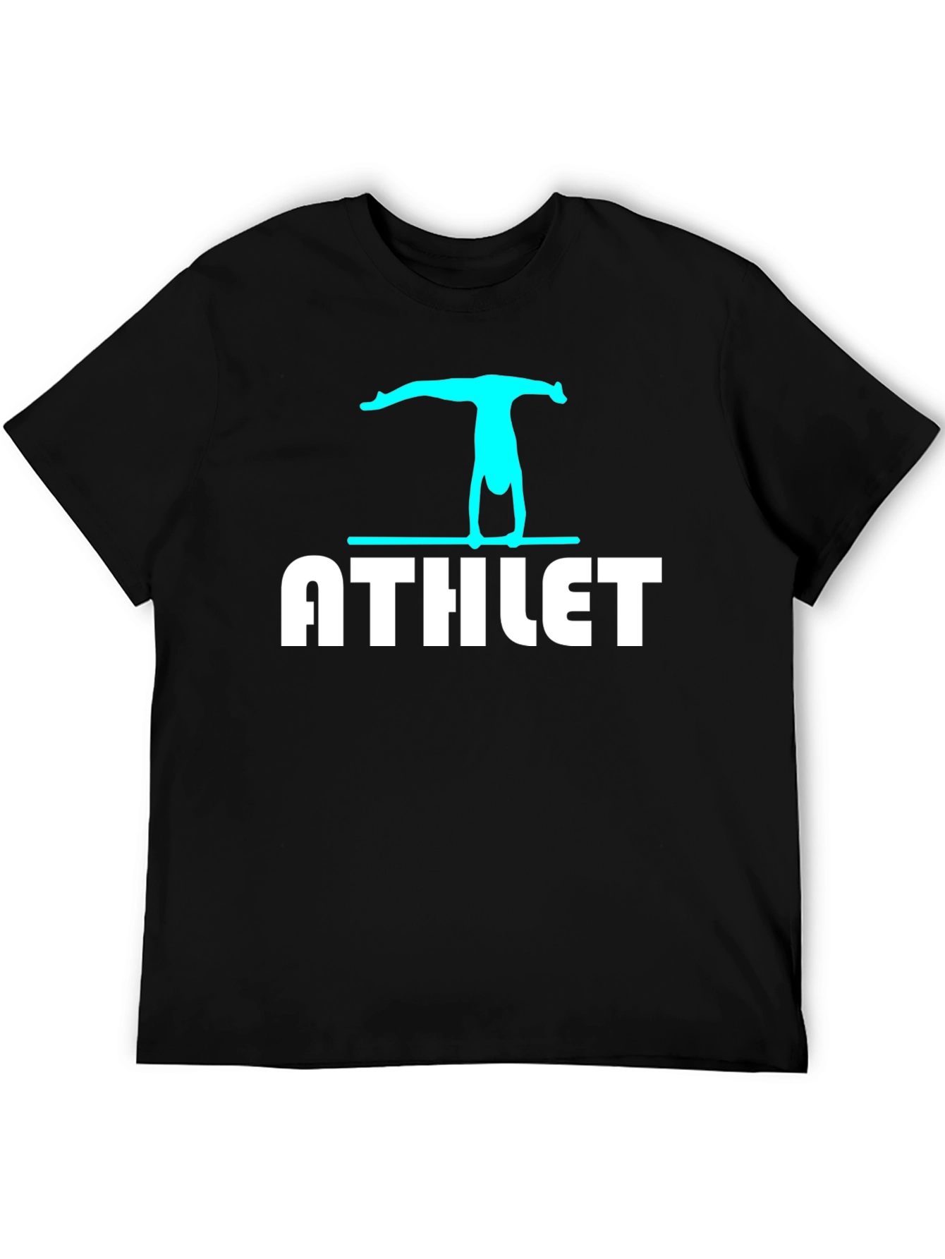 Athlete Graphic T-Shirt - Black Cotton Tee