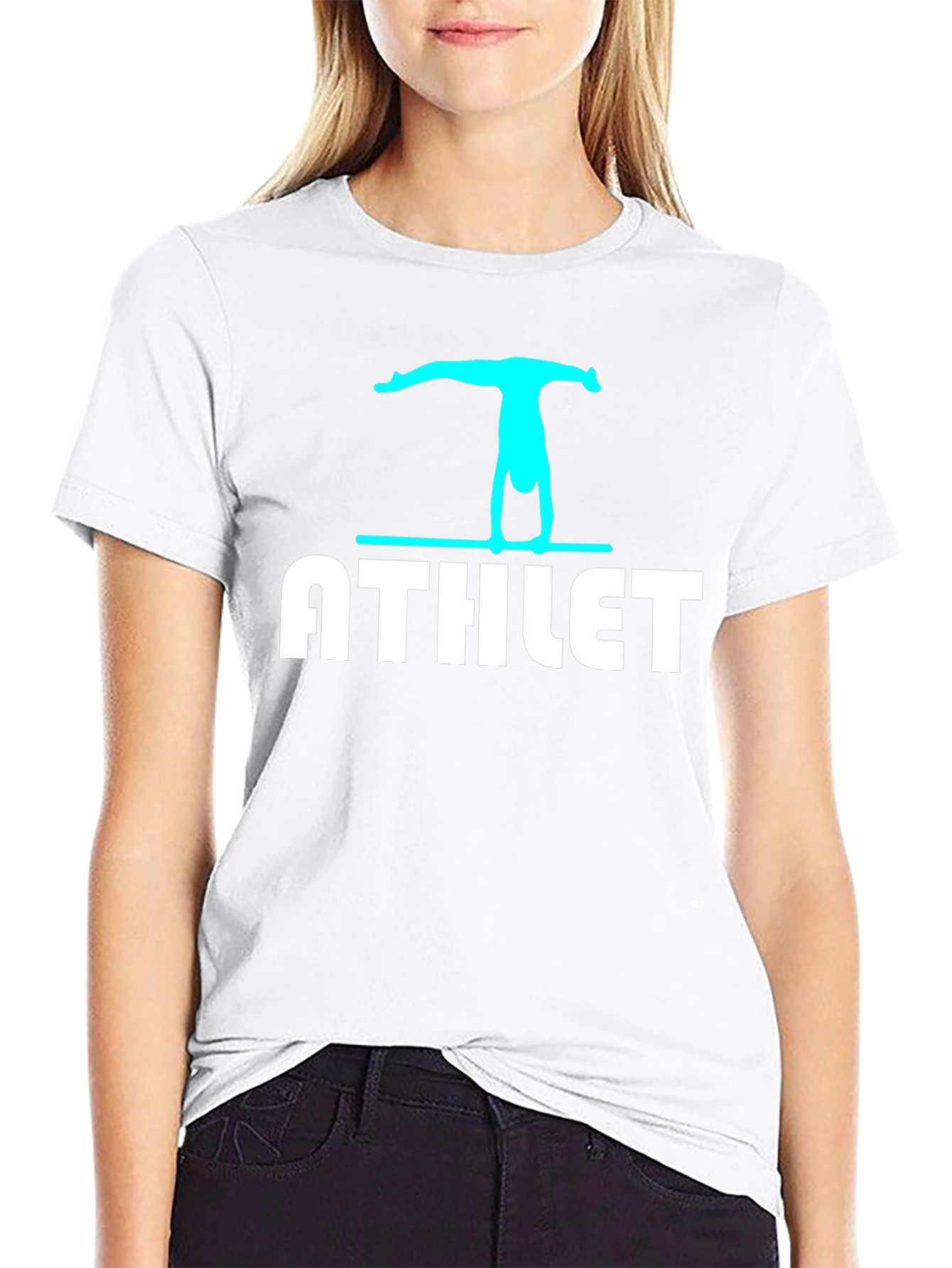 Athlete Graphic T-Shirt - Black Cotton Tee