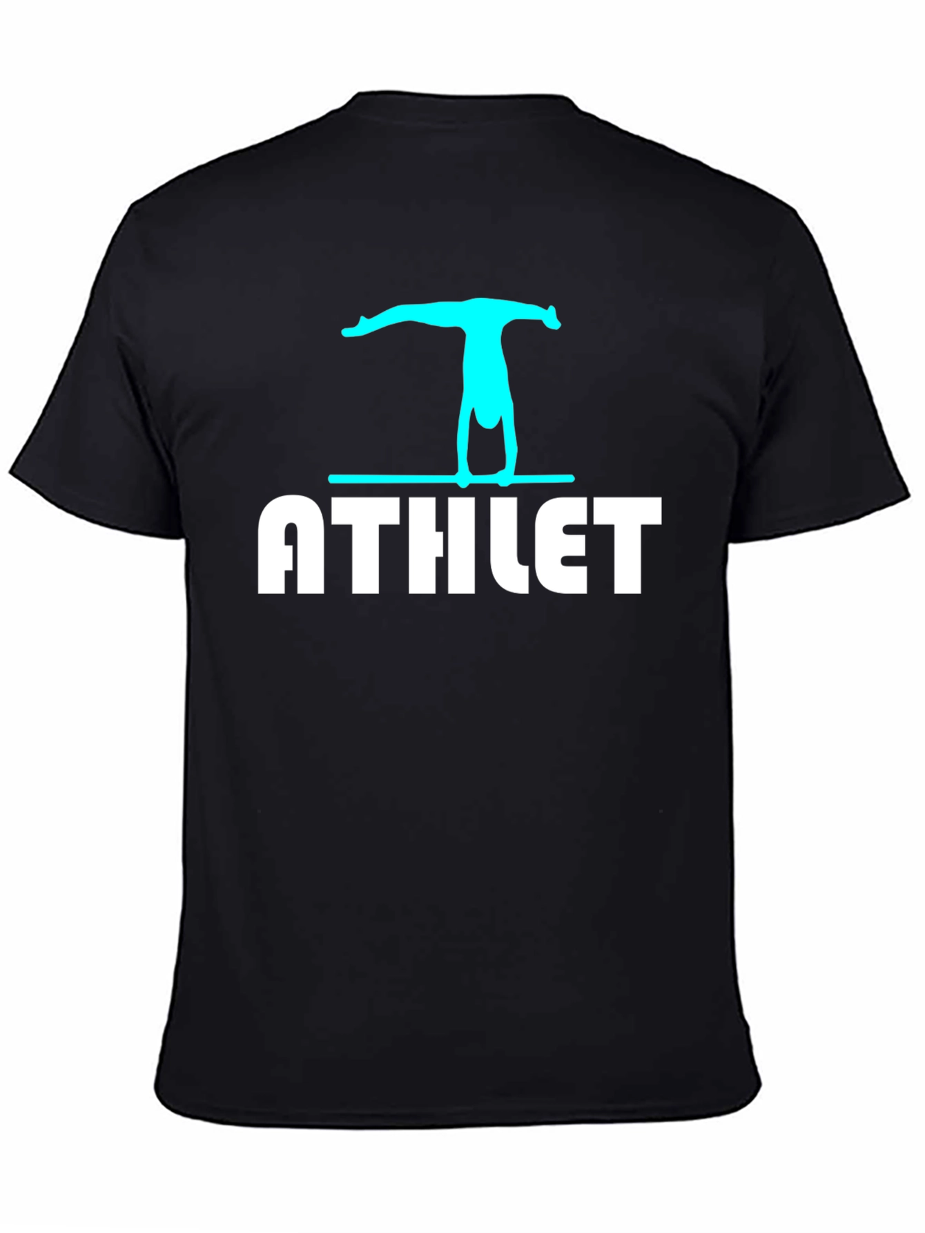Athlete Graphic T-Shirt - Black Cotton Tee