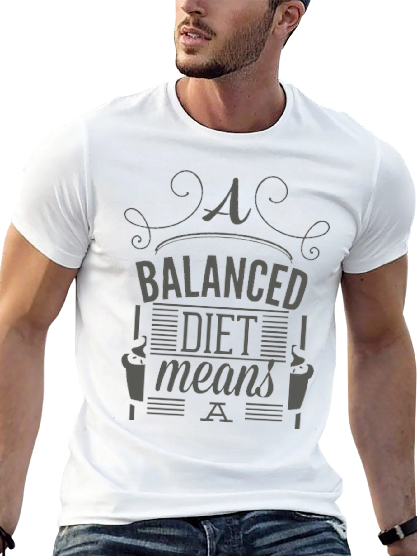 Balanced Diet Coffee T-Shirt - Unisex Graphic Tee