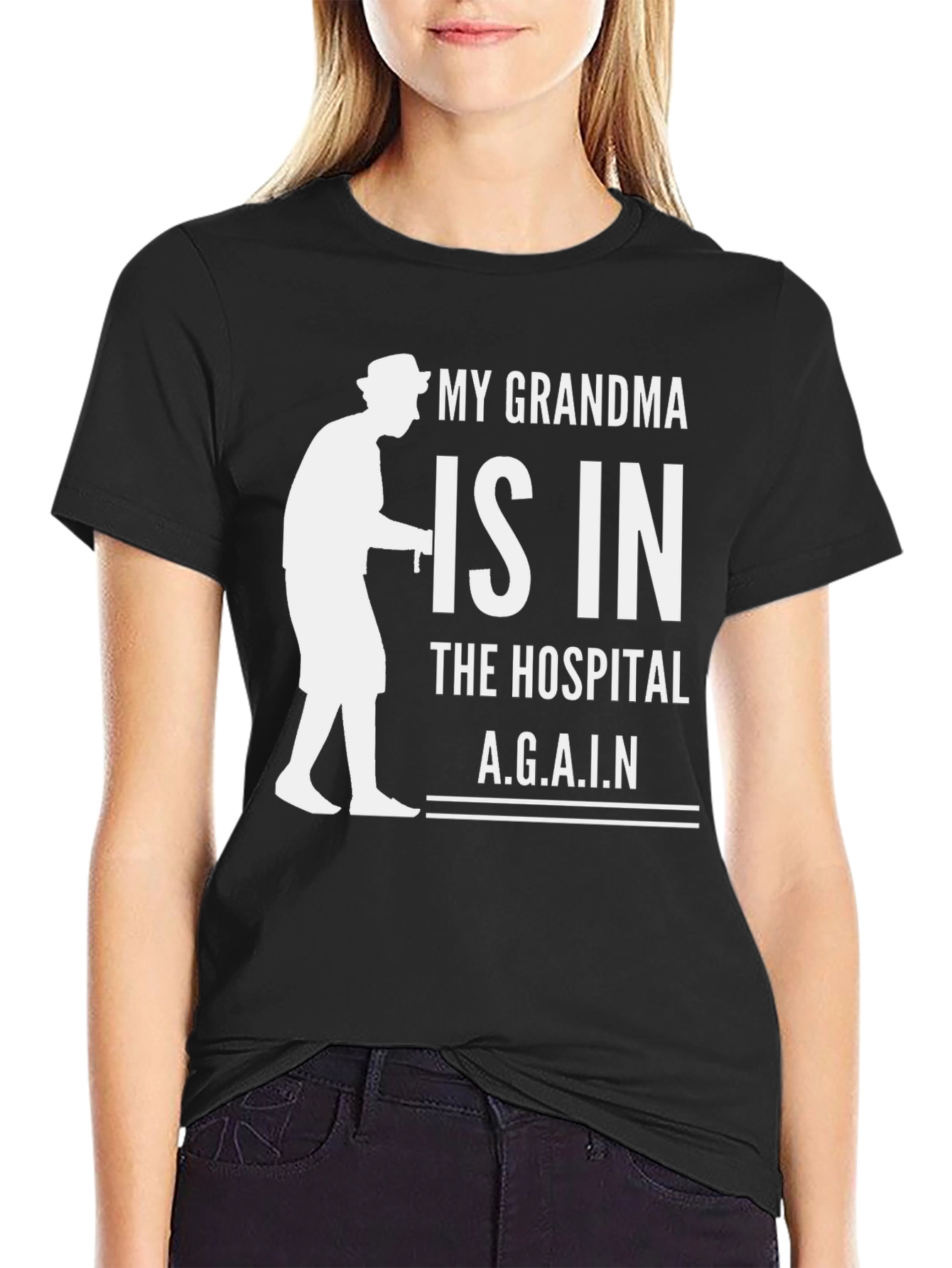 Grandma in Hospital Graphic T-Shirt