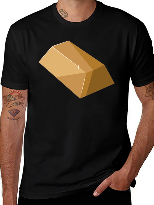 Gold Bar Graphic T-Shirt - Mens