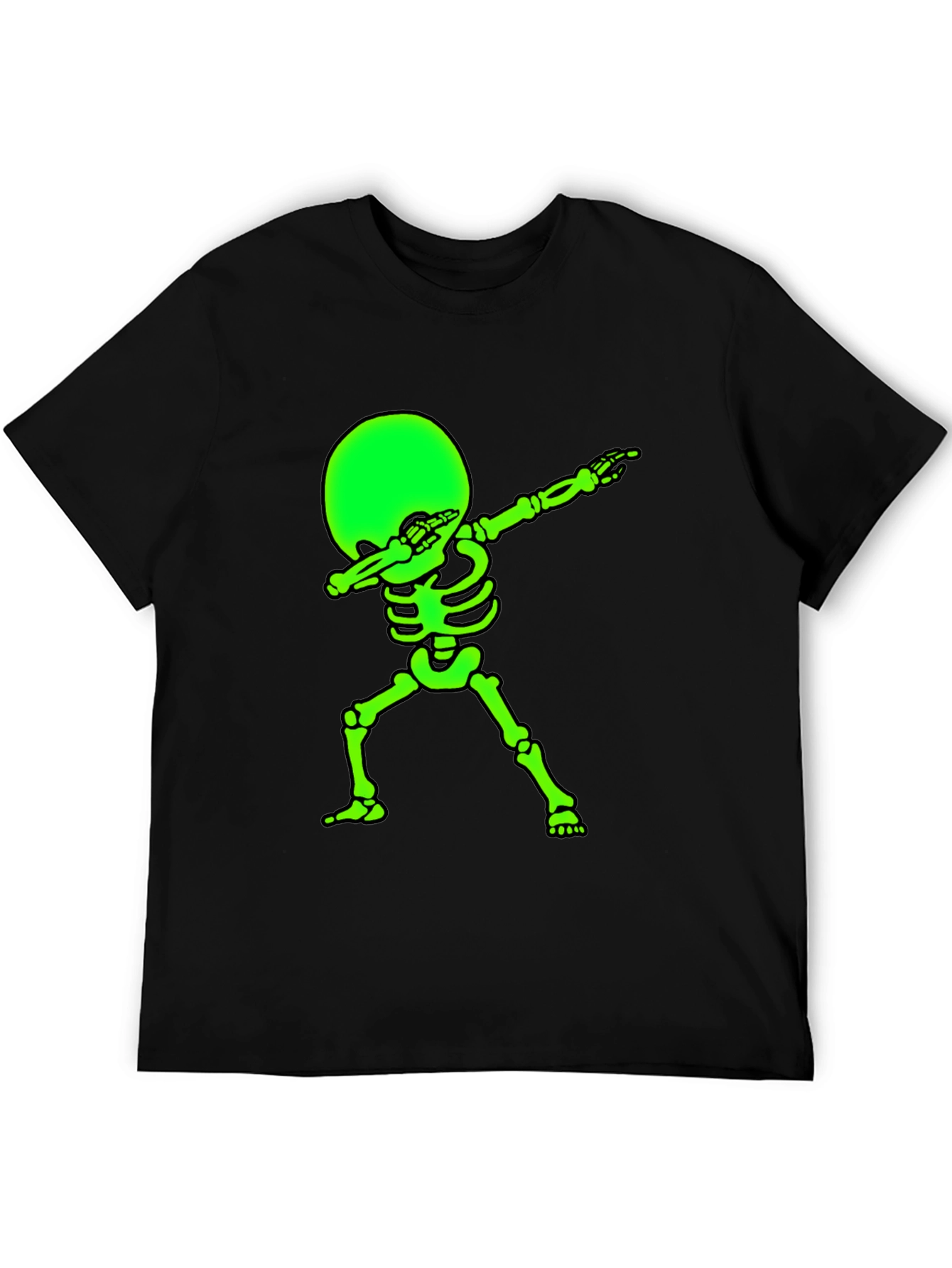 Glow Skeleton Dab T-Shirt - Black Tee