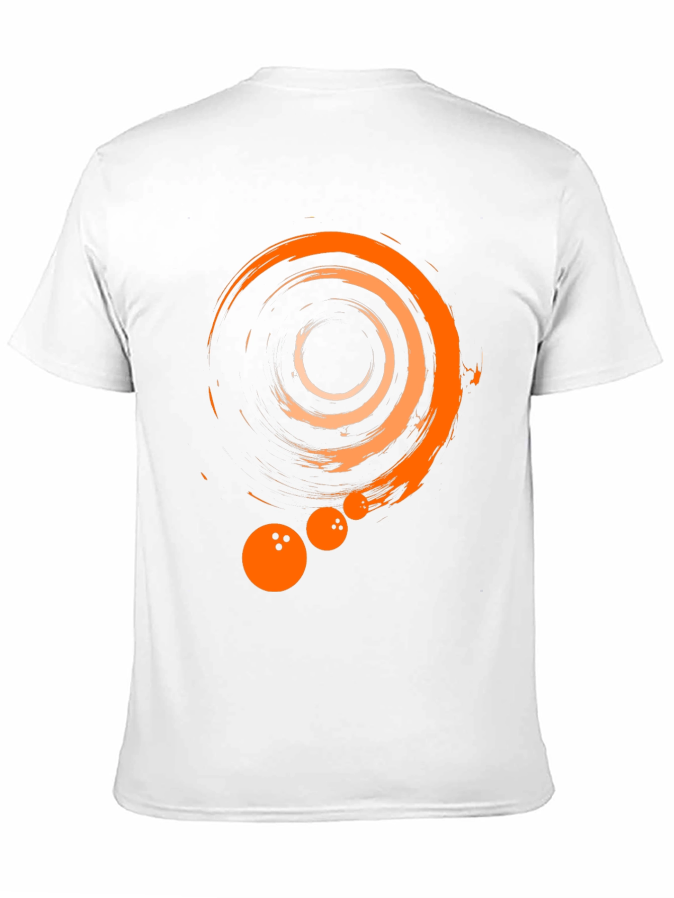 Abstract Bowling Graphic Tee - Black