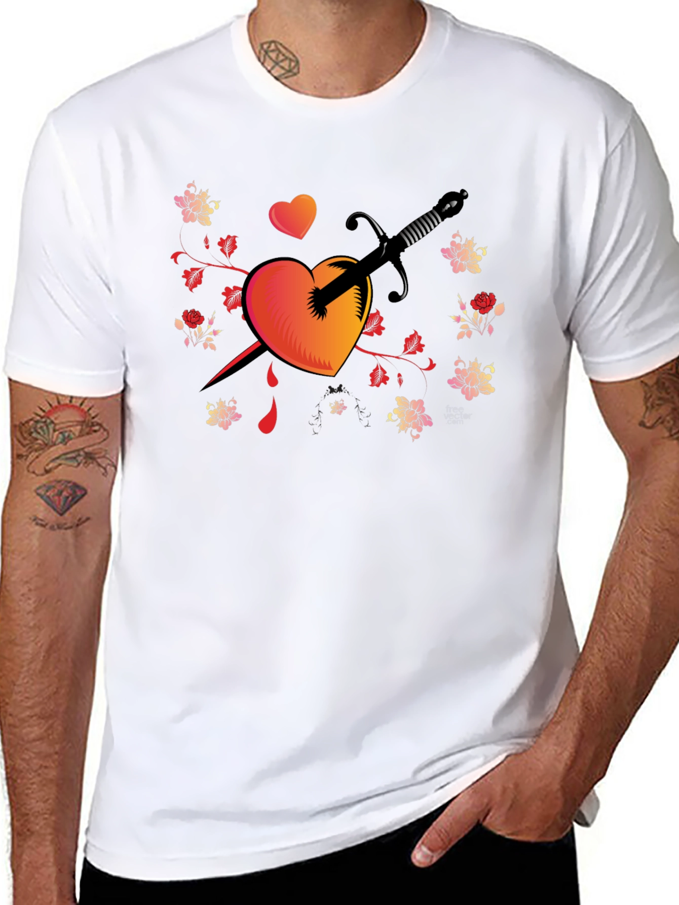 Heart & Dagger Graphic Tee