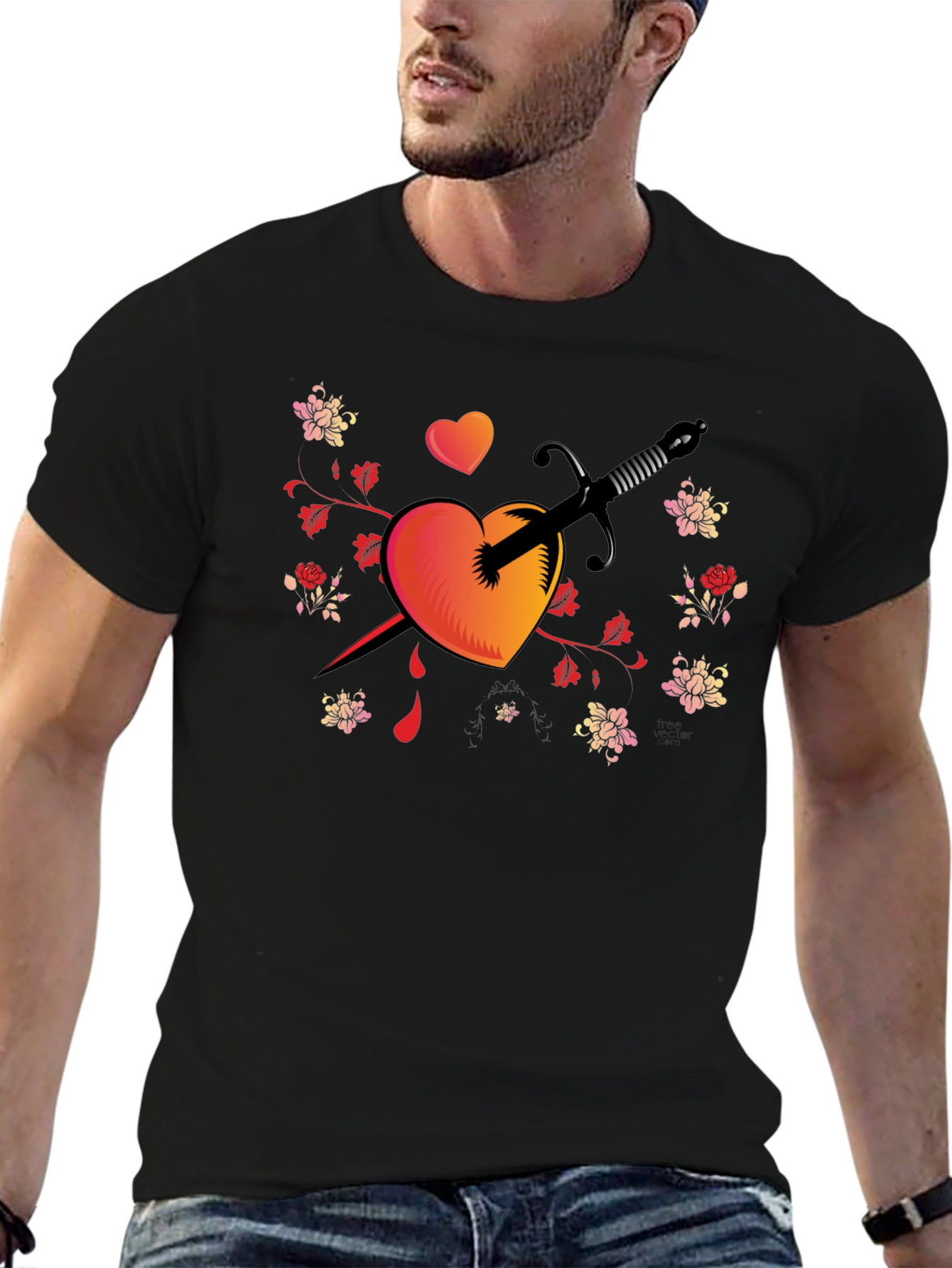 Heart & Dagger Graphic Tee